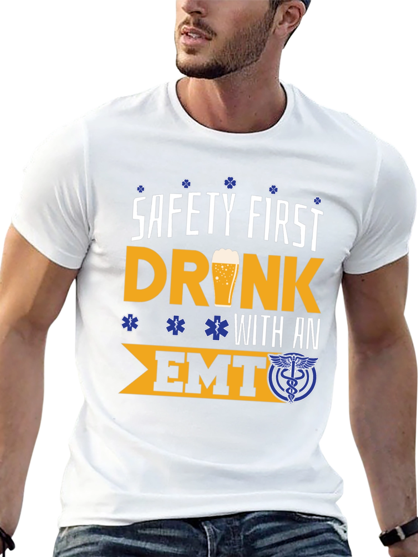 Safety First EMT T-Shirt - Funny First Responder Tee