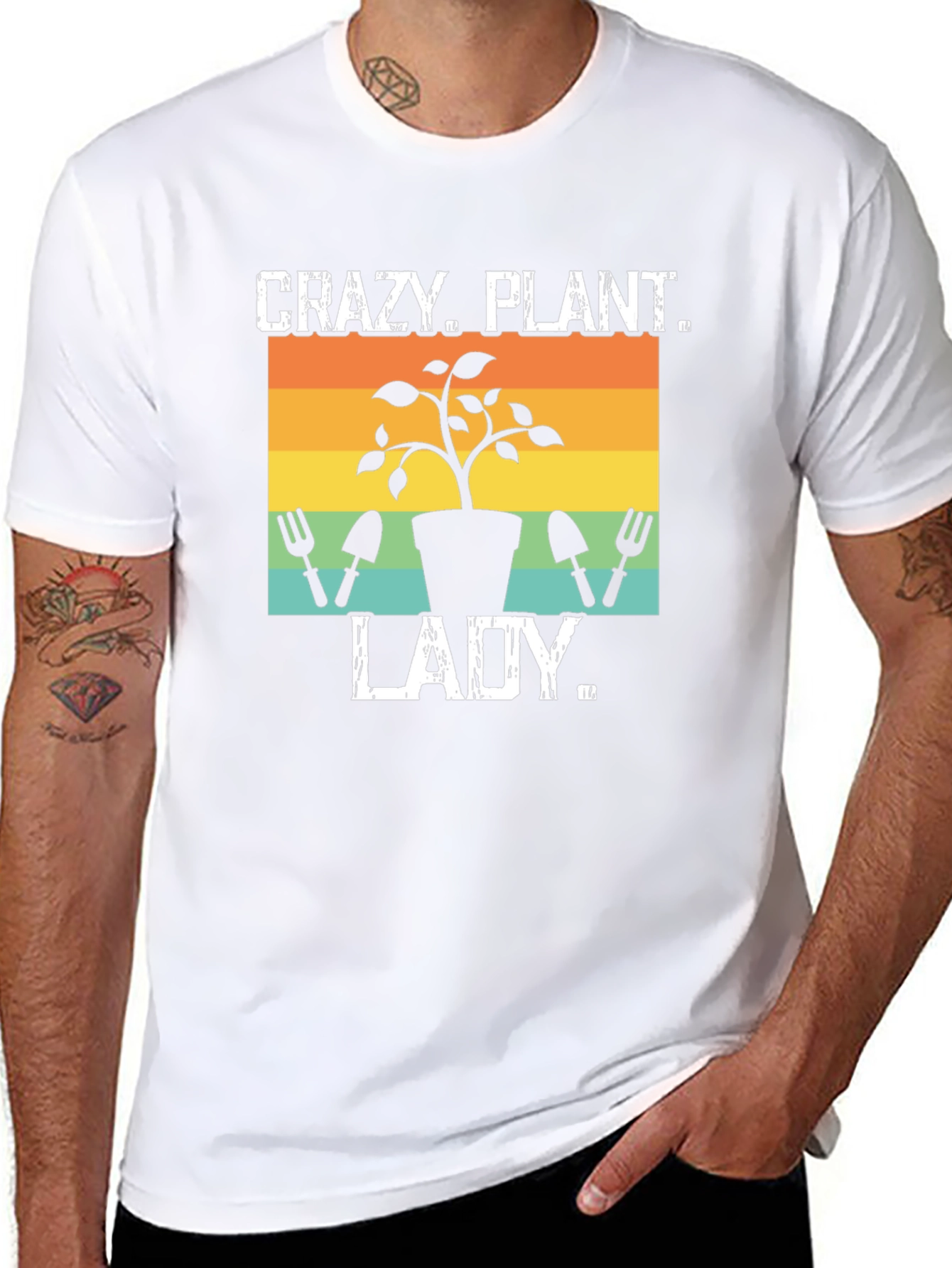 Crazy Plant Lady Graphic Tee - Gardening Shirt