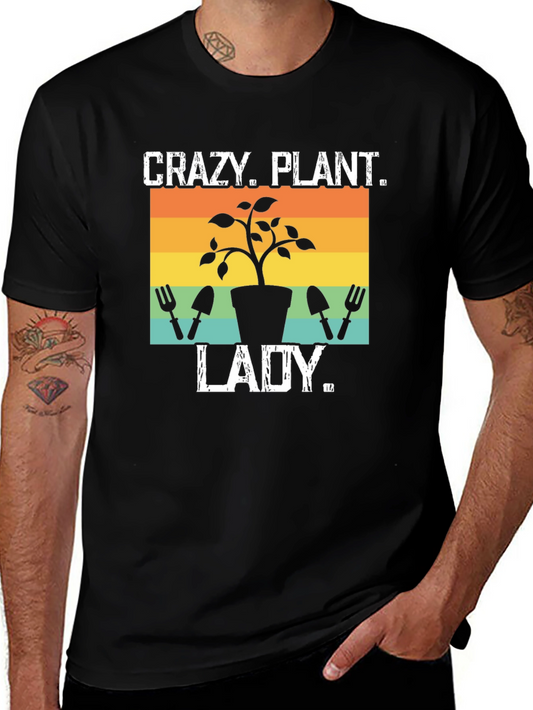 Crazy Plant Lady Graphic Tee - Gardening Shirt