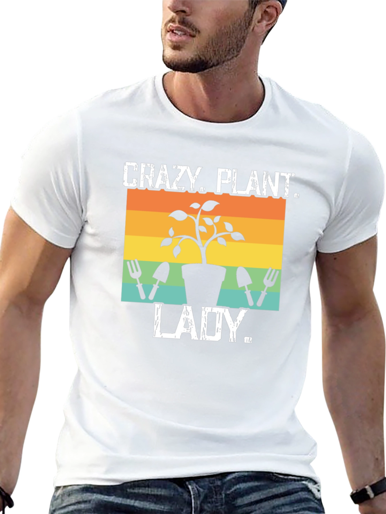 Crazy Plant Lady Graphic Tee - Gardening Shirt