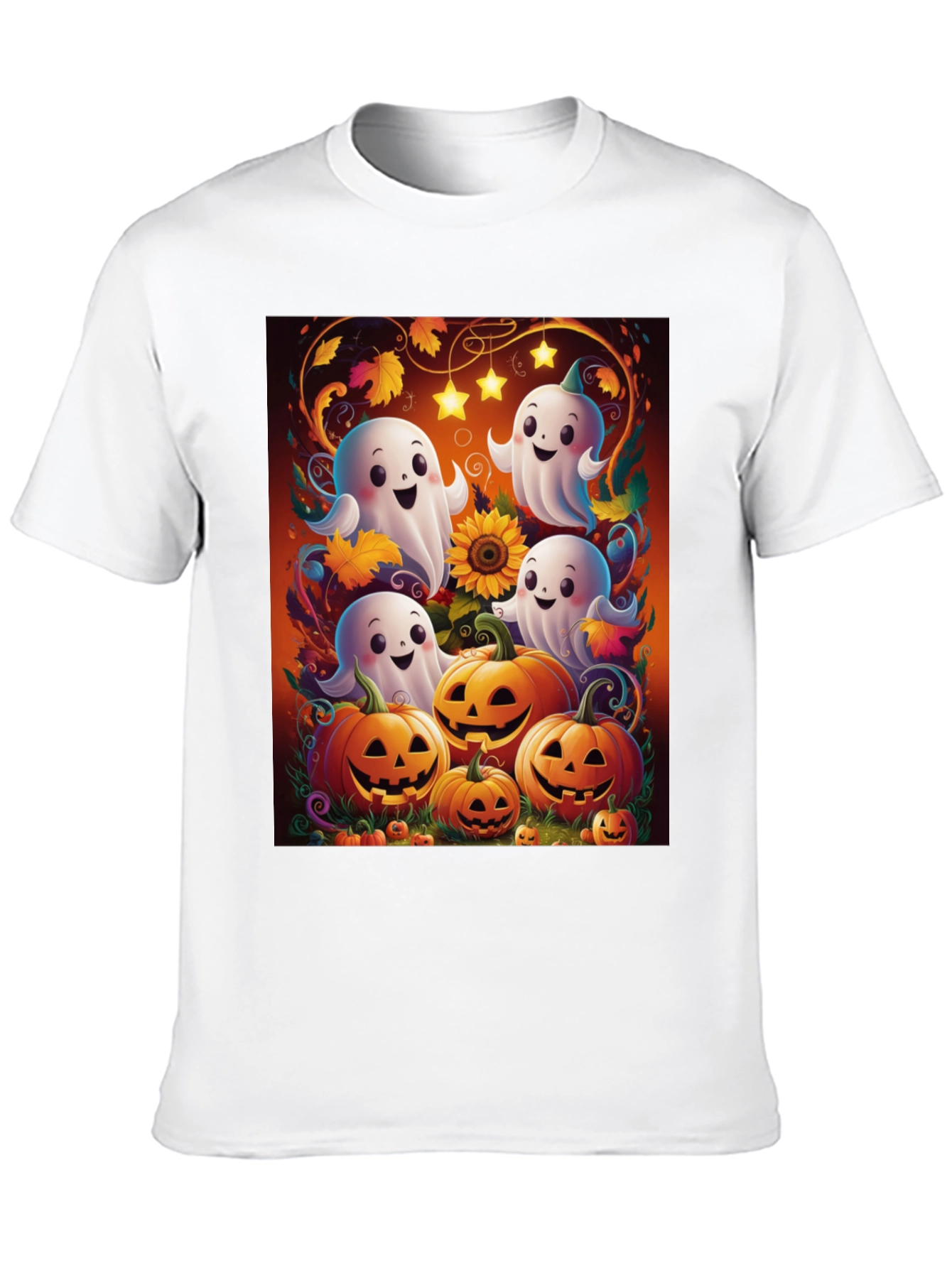 Halloween Ghost Pumpkin T-Shirt