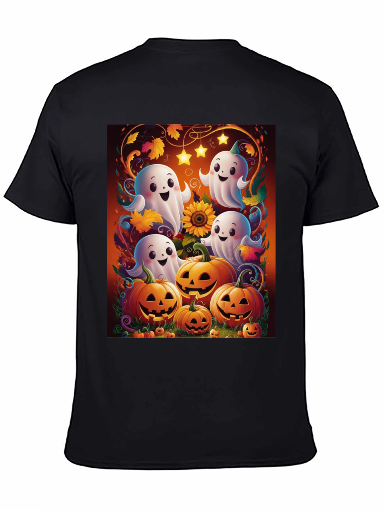 Halloween Ghost Pumpkin T-Shirt