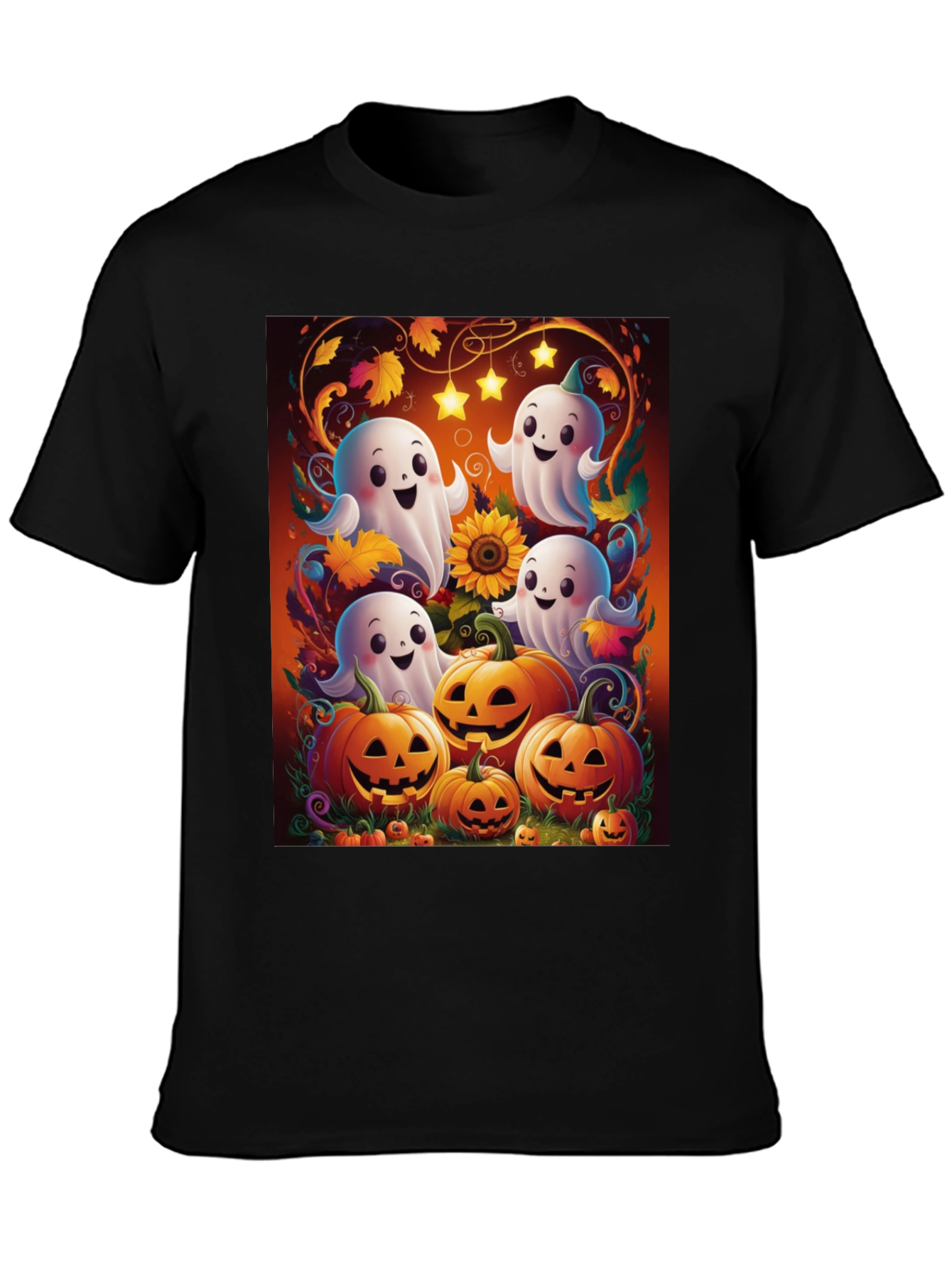 Halloween Ghost Pumpkin T-Shirt