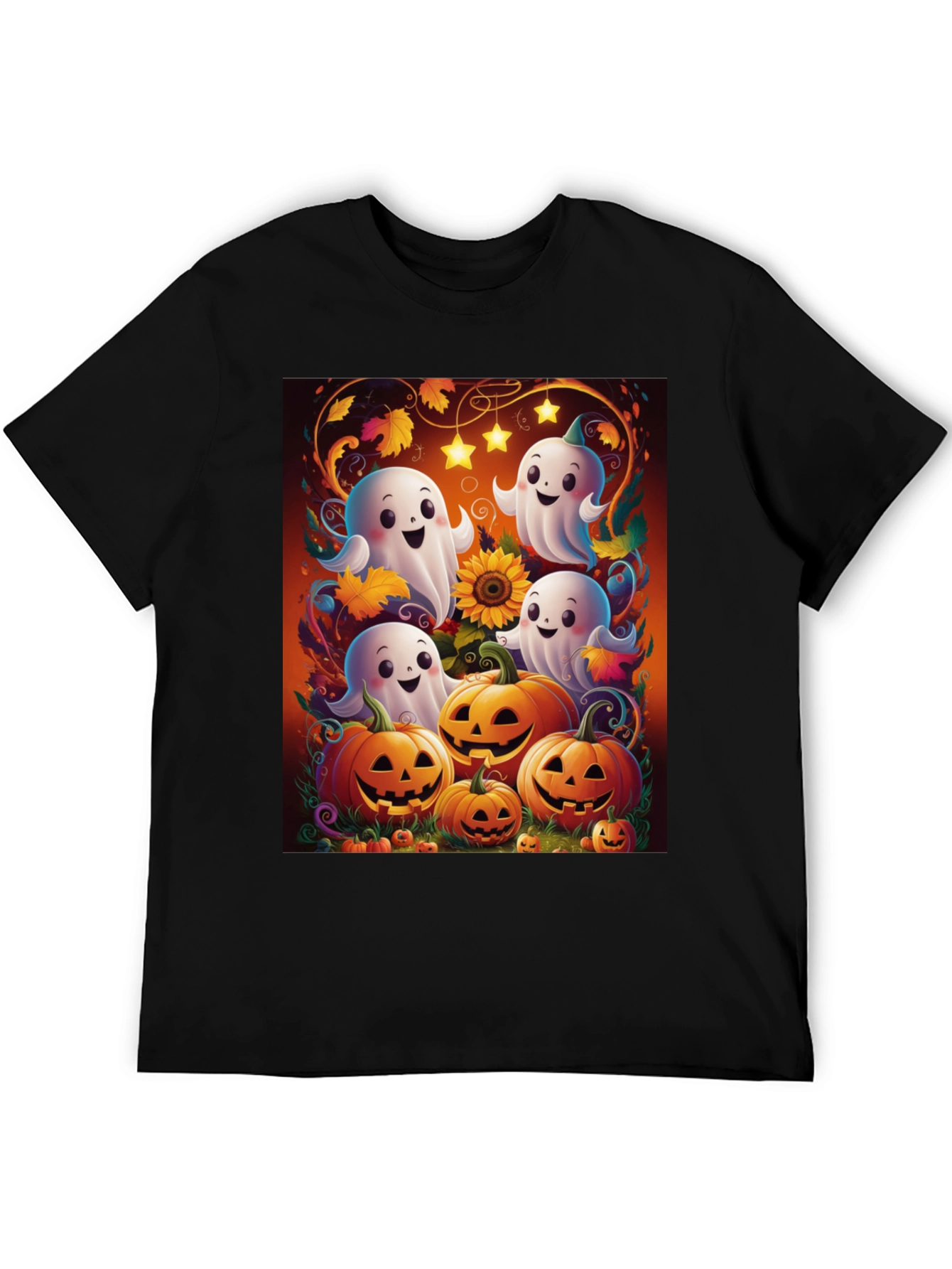 Halloween Ghost Pumpkin T-Shirt