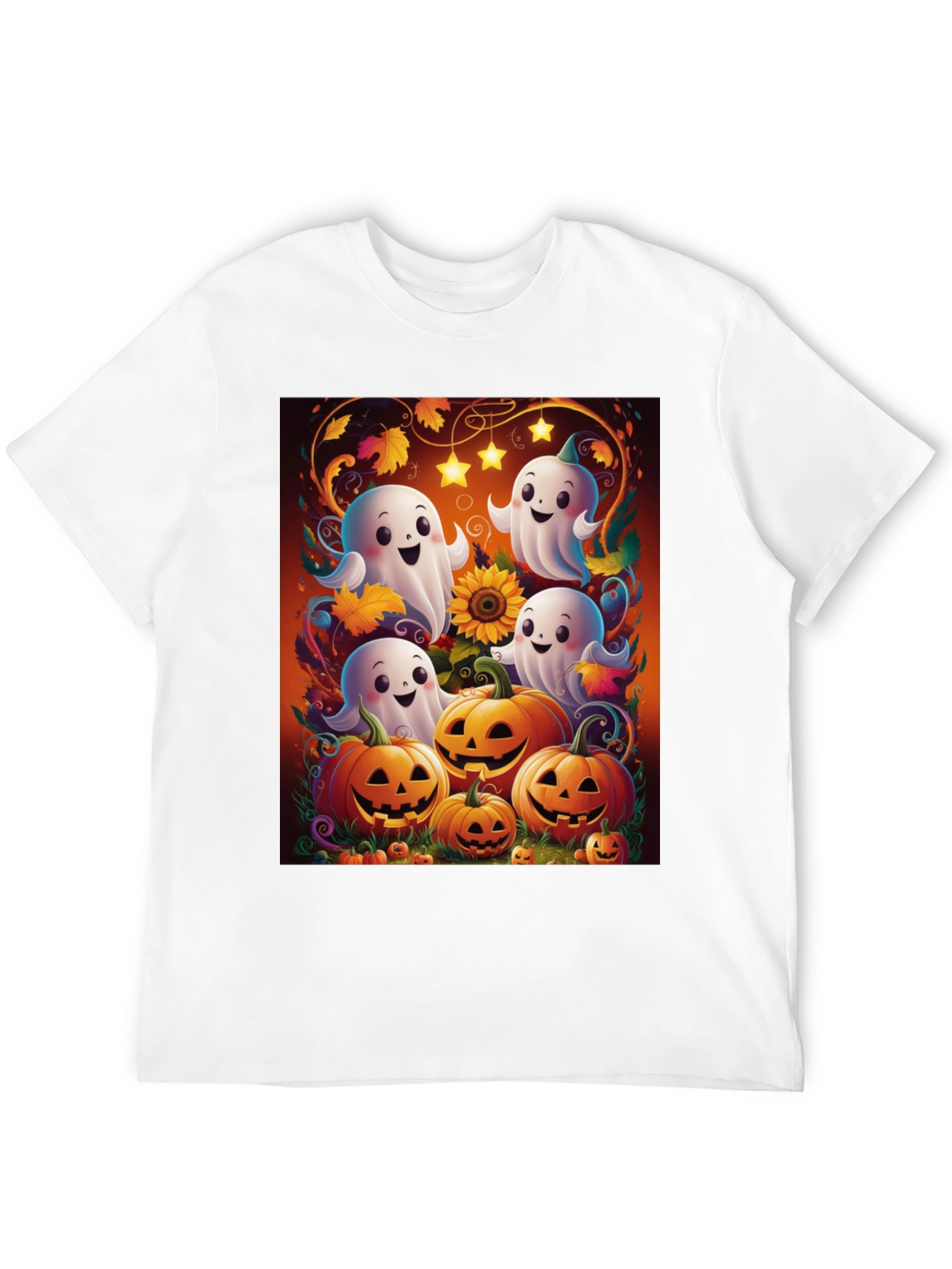 Halloween Ghost Pumpkin T-Shirt