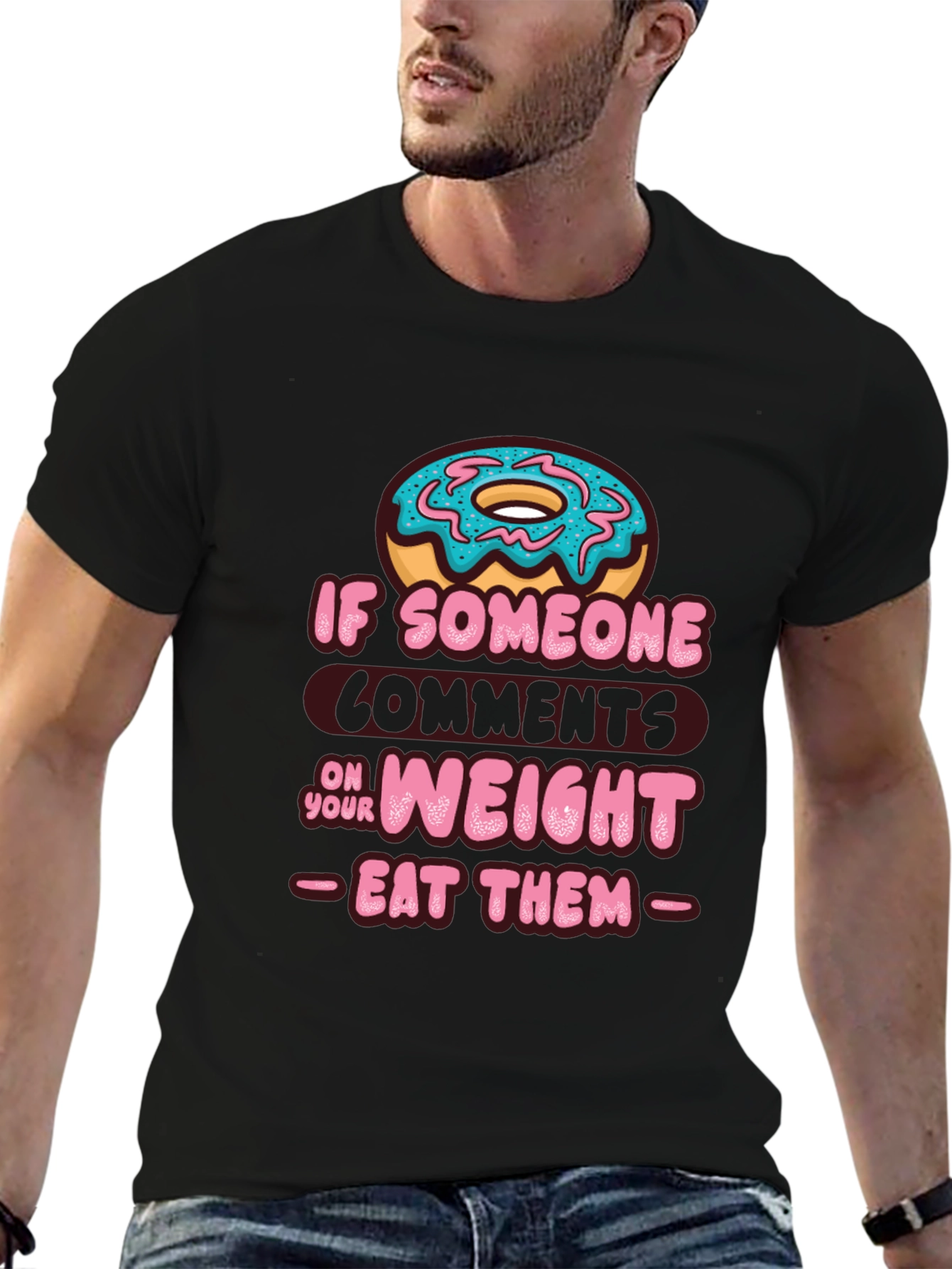 Eat Them Donut Black T-Shirt