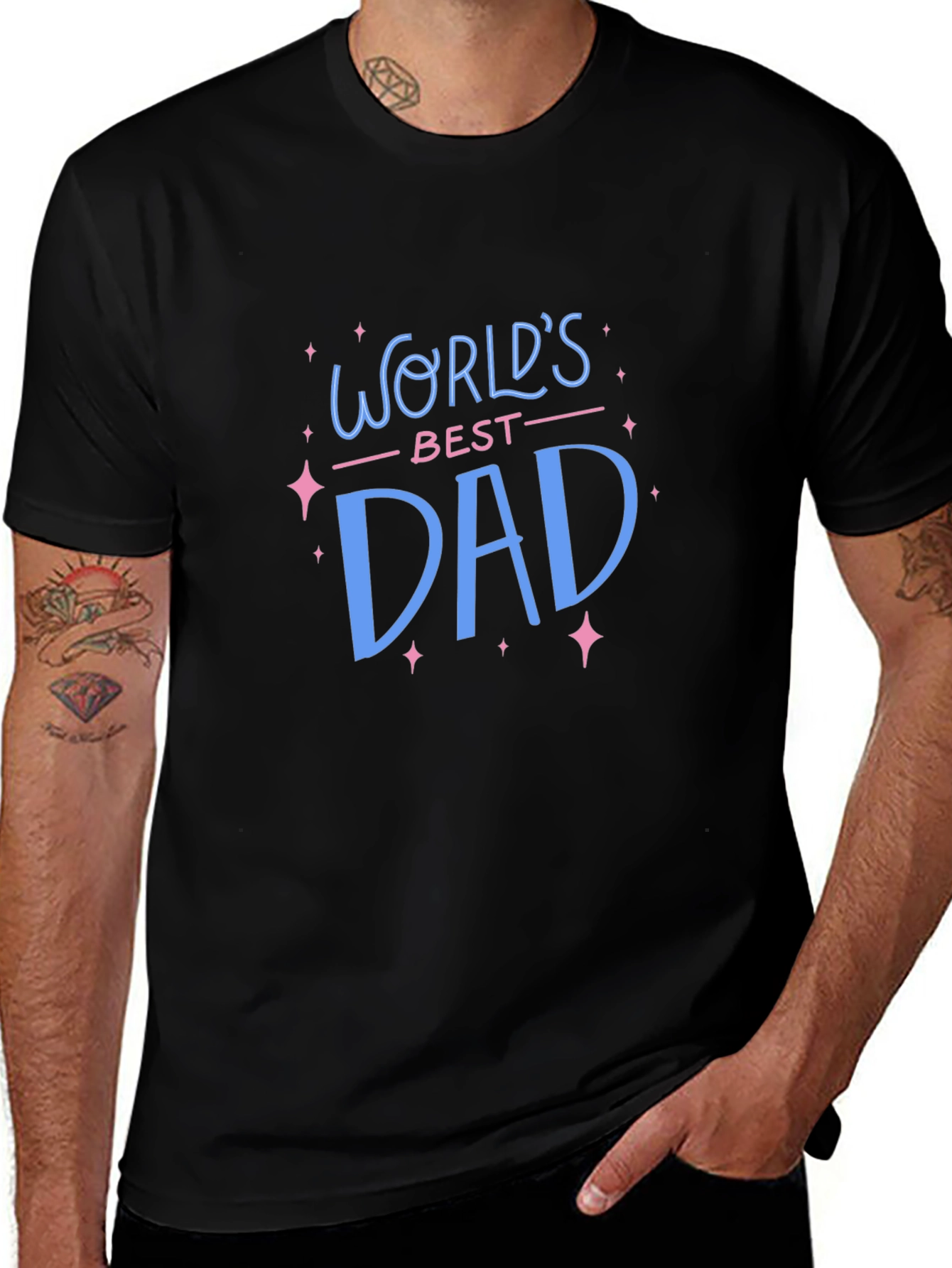 Worlds Best Dad Black T-Shirt