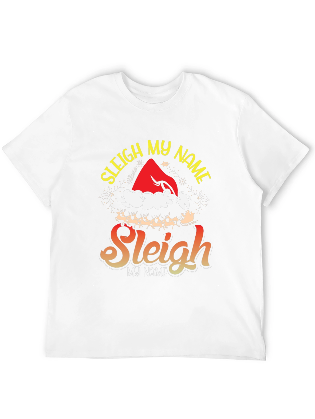 Sleigh My Name Graphic Tee - Holiday Festive Style