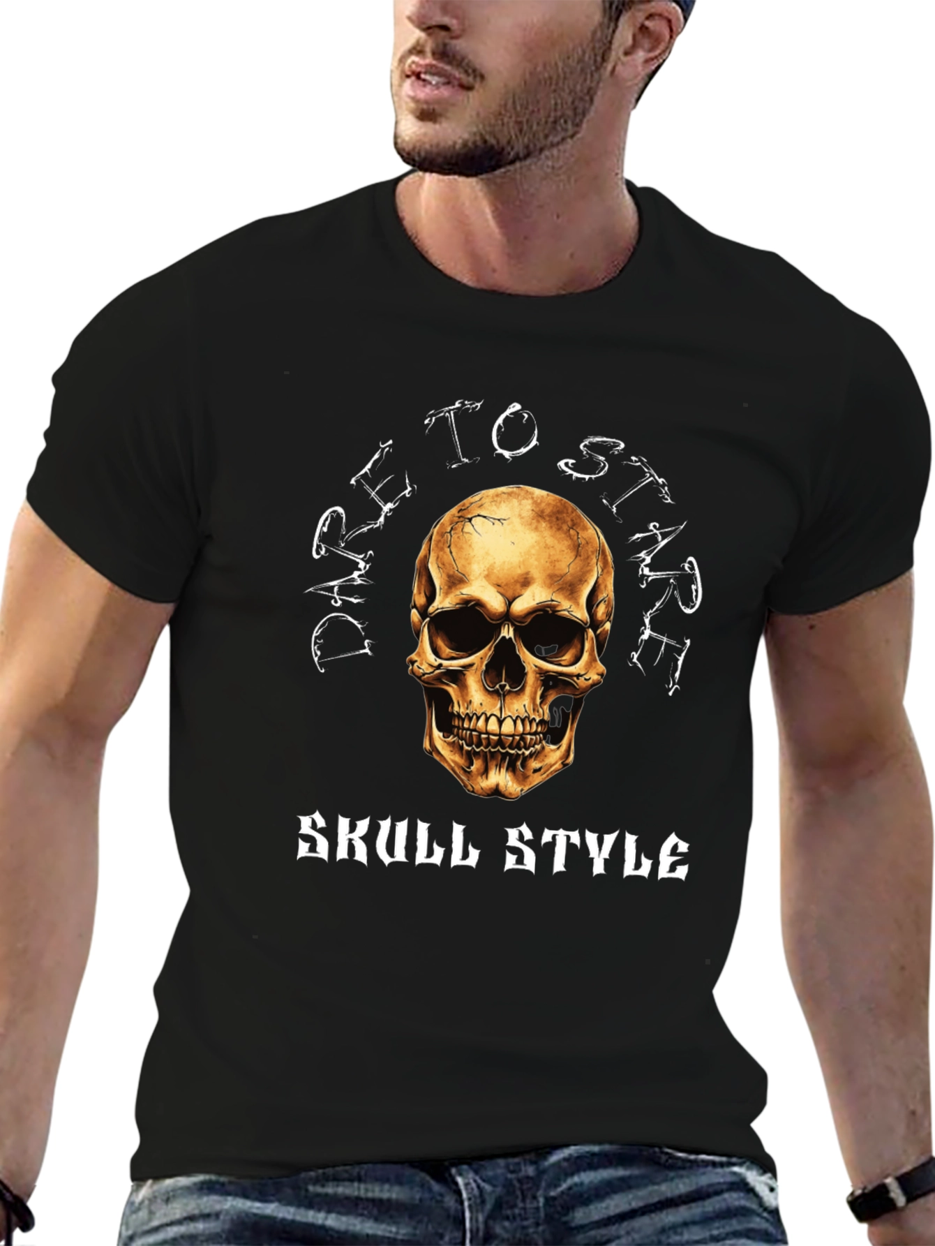 Dare to Stare Skull Graphic T-Shirt