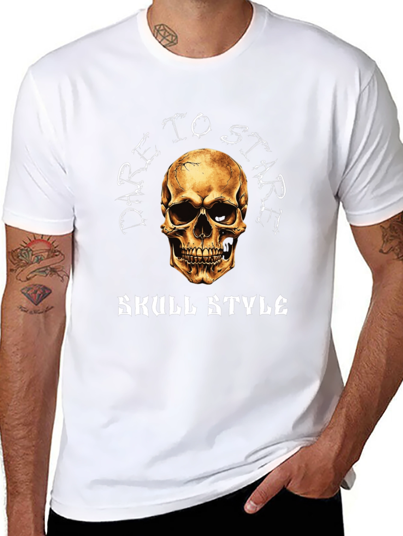 Dare to Stare Skull Graphic T-Shirt