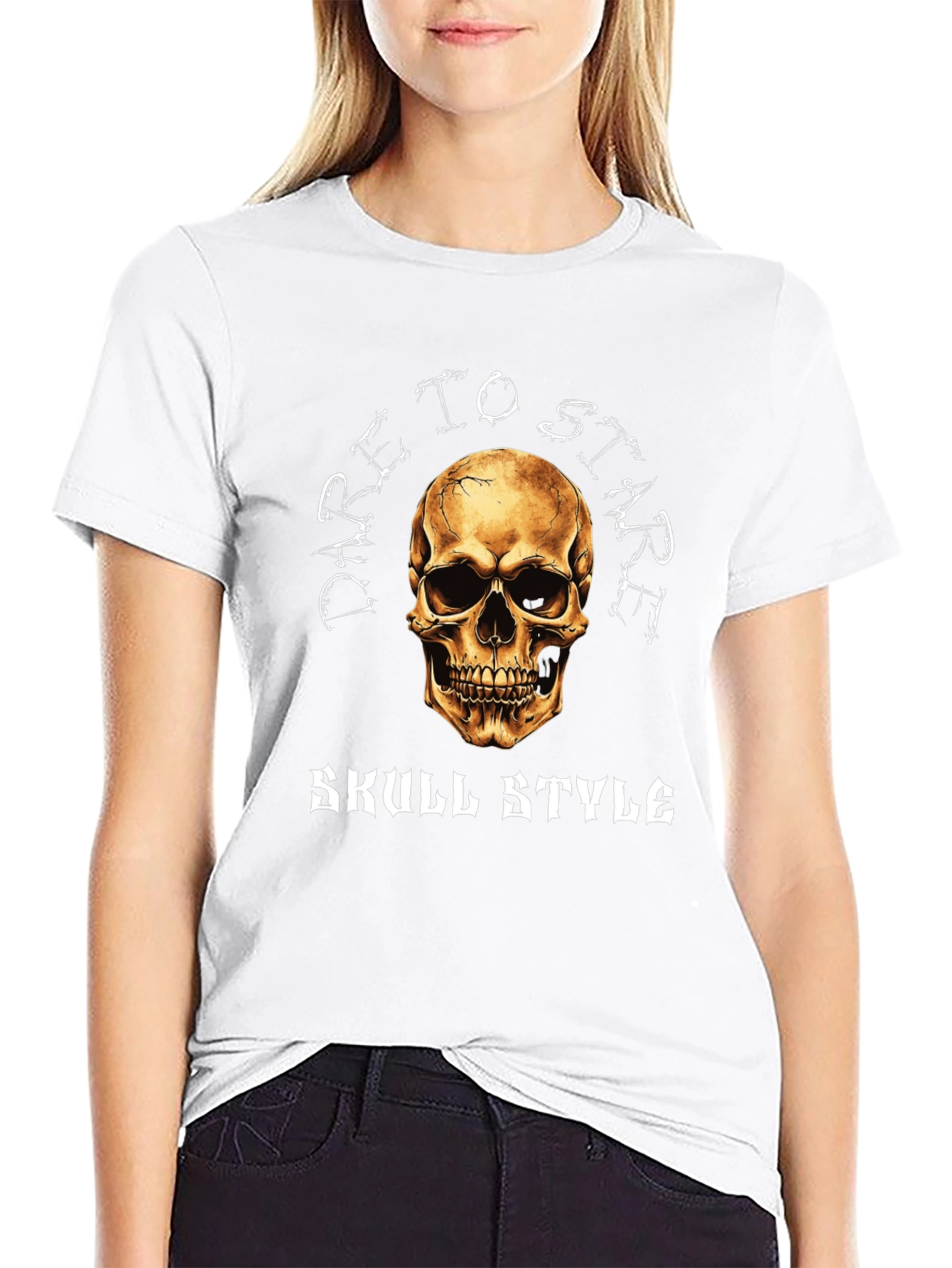 Dare to Stare Skull Graphic T-Shirt
