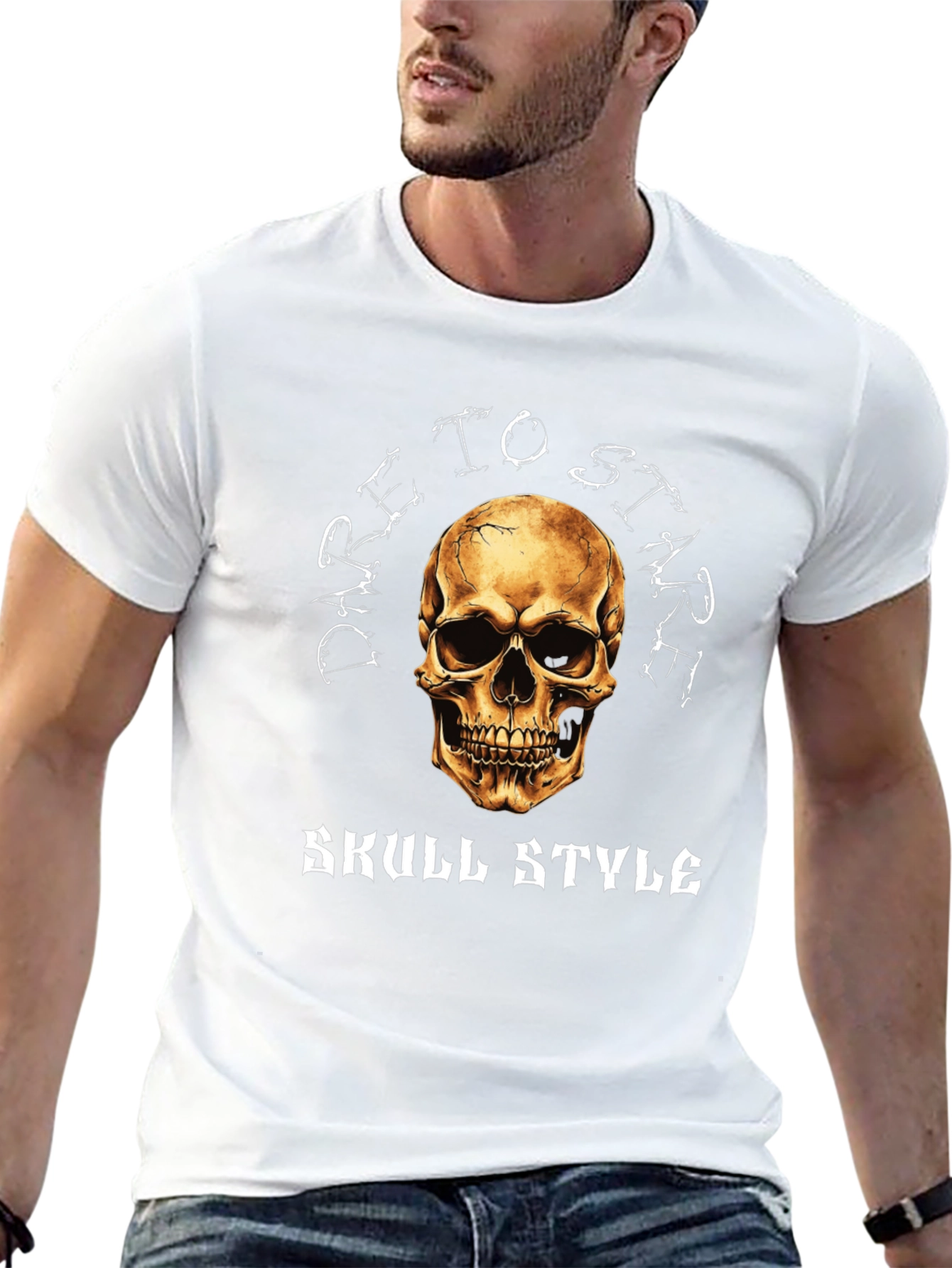 Dare to Stare Skull Graphic T-Shirt
