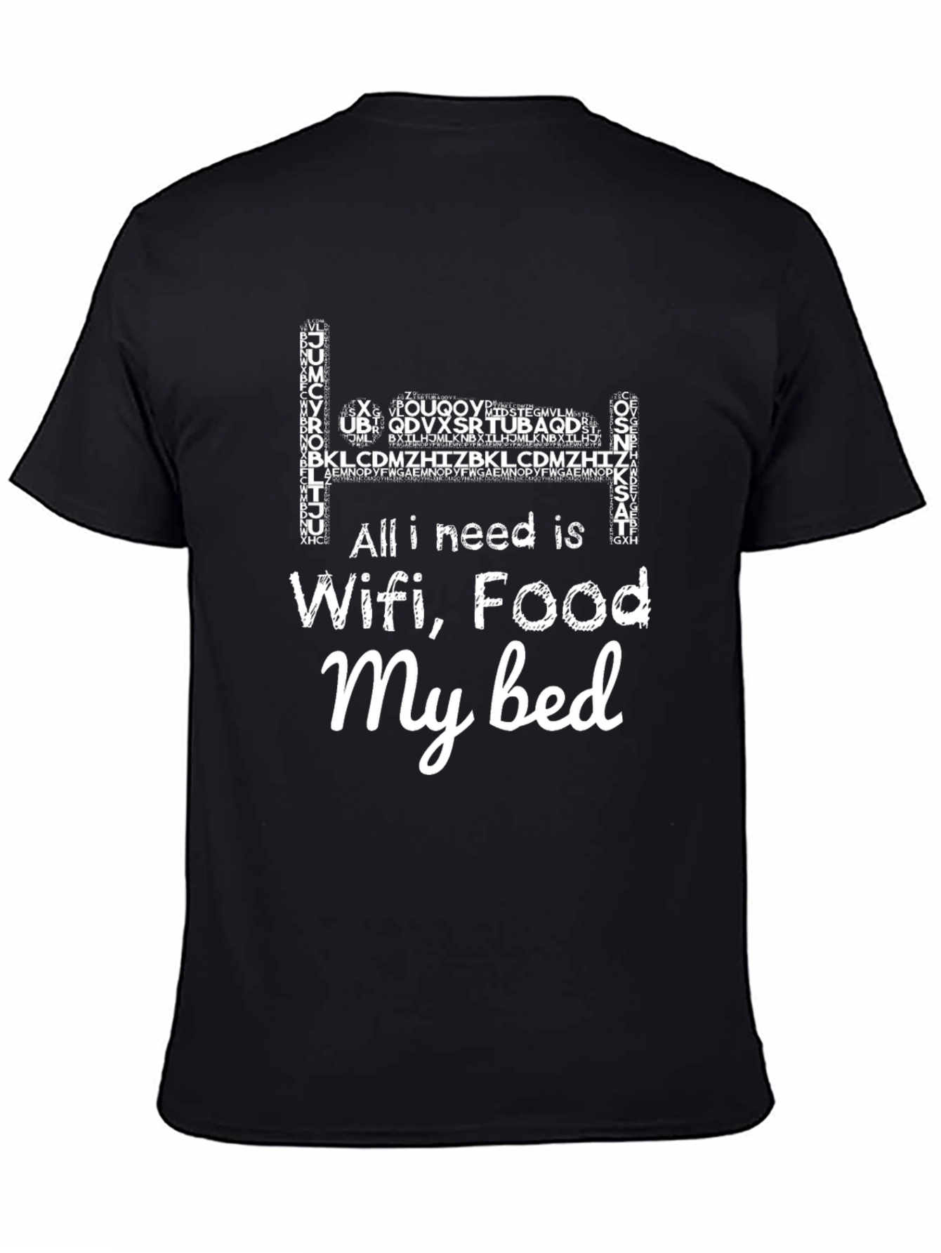 Wifi Food Bed T-Shirt - Funny Comfort Tee