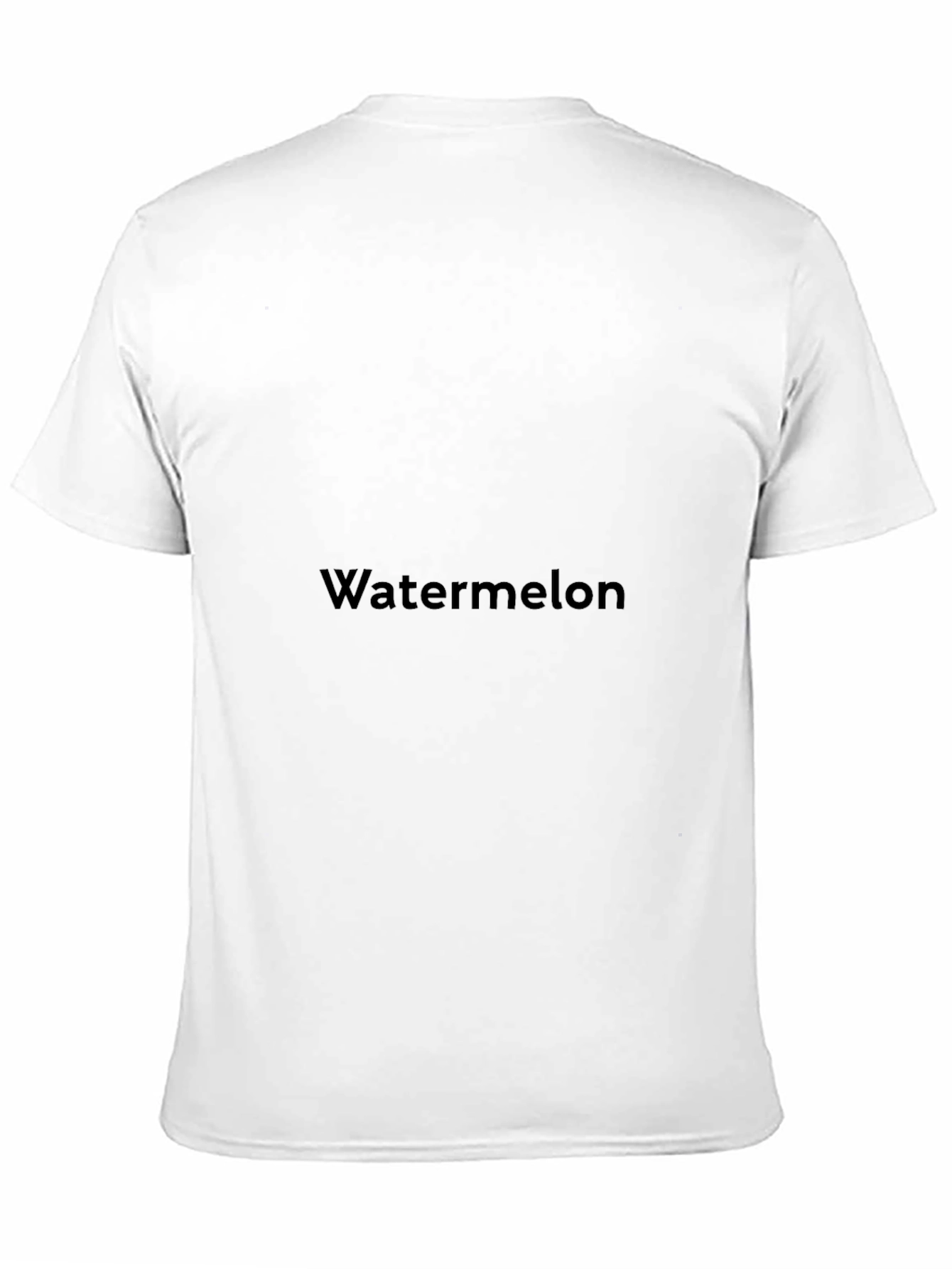 Watermelon Graphic Print Black T-Shirt