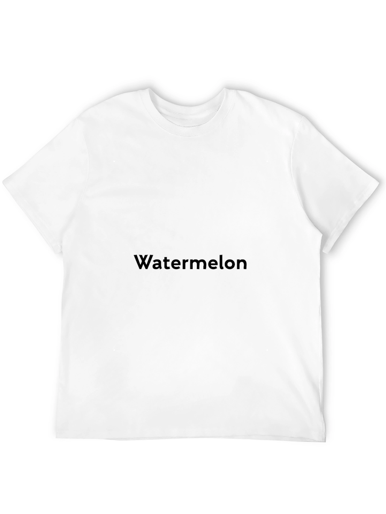 Watermelon Graphic Print Black T-Shirt