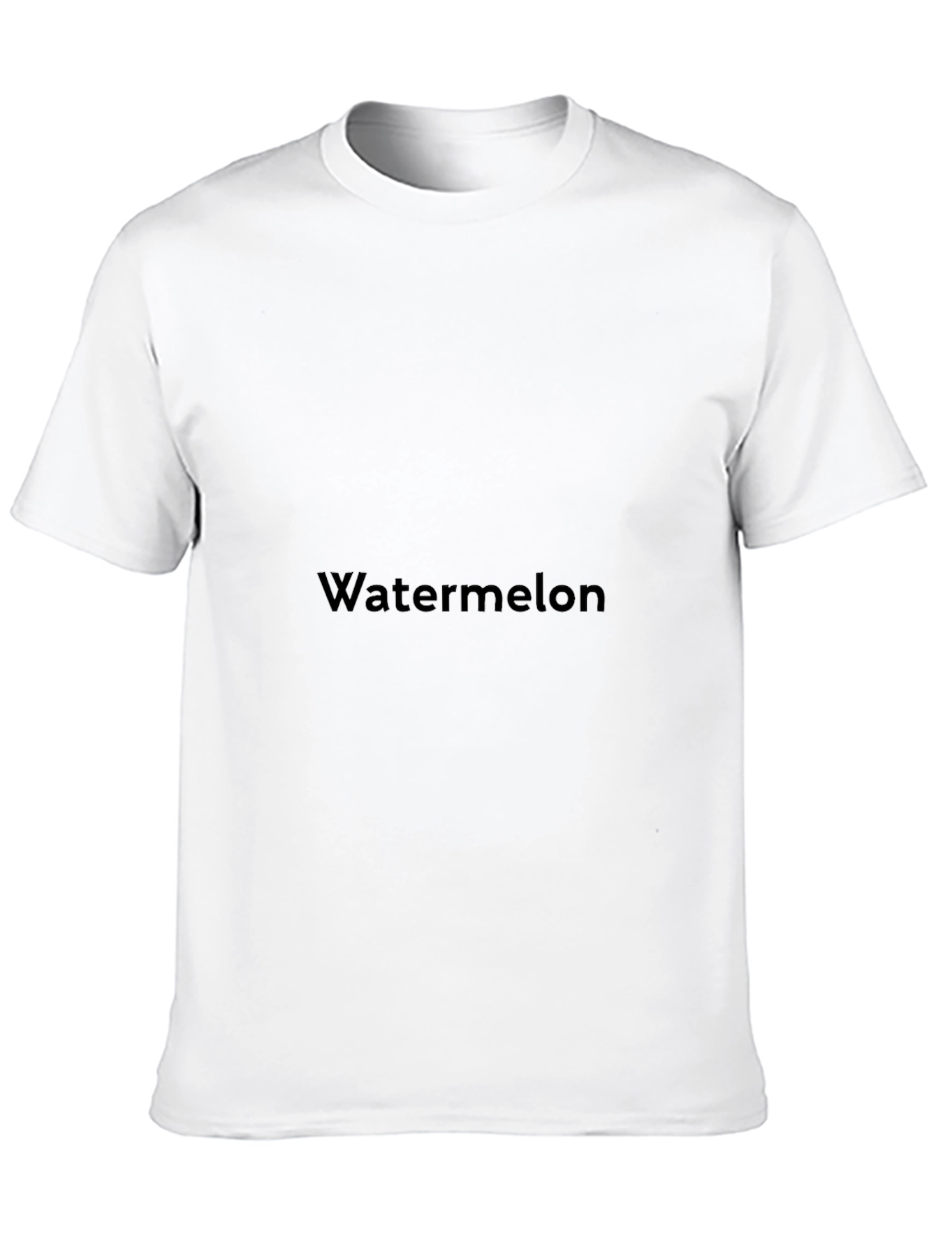 Watermelon Graphic Print Black T-Shirt