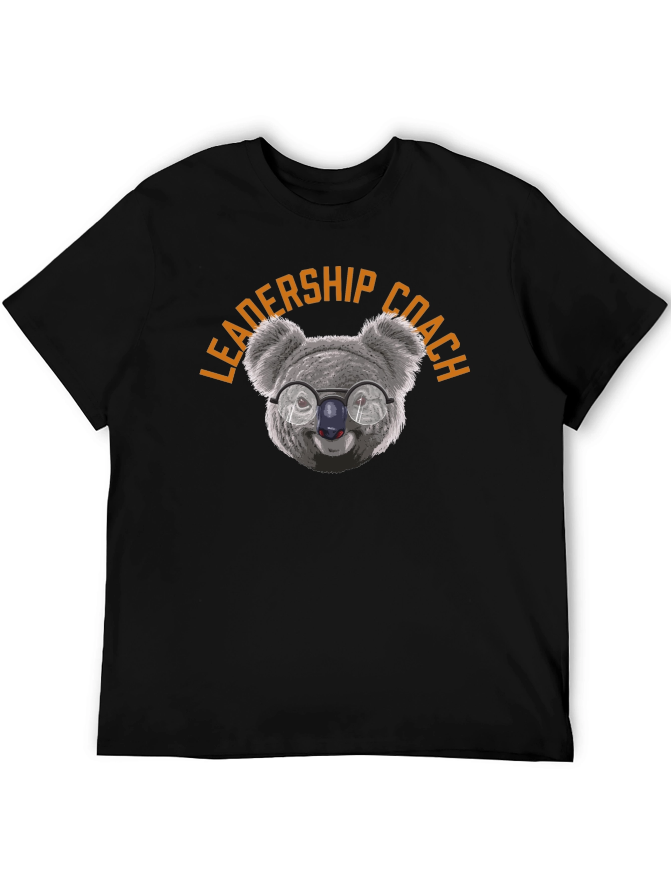 Leadership Coach Koala Graphic Tee - Black