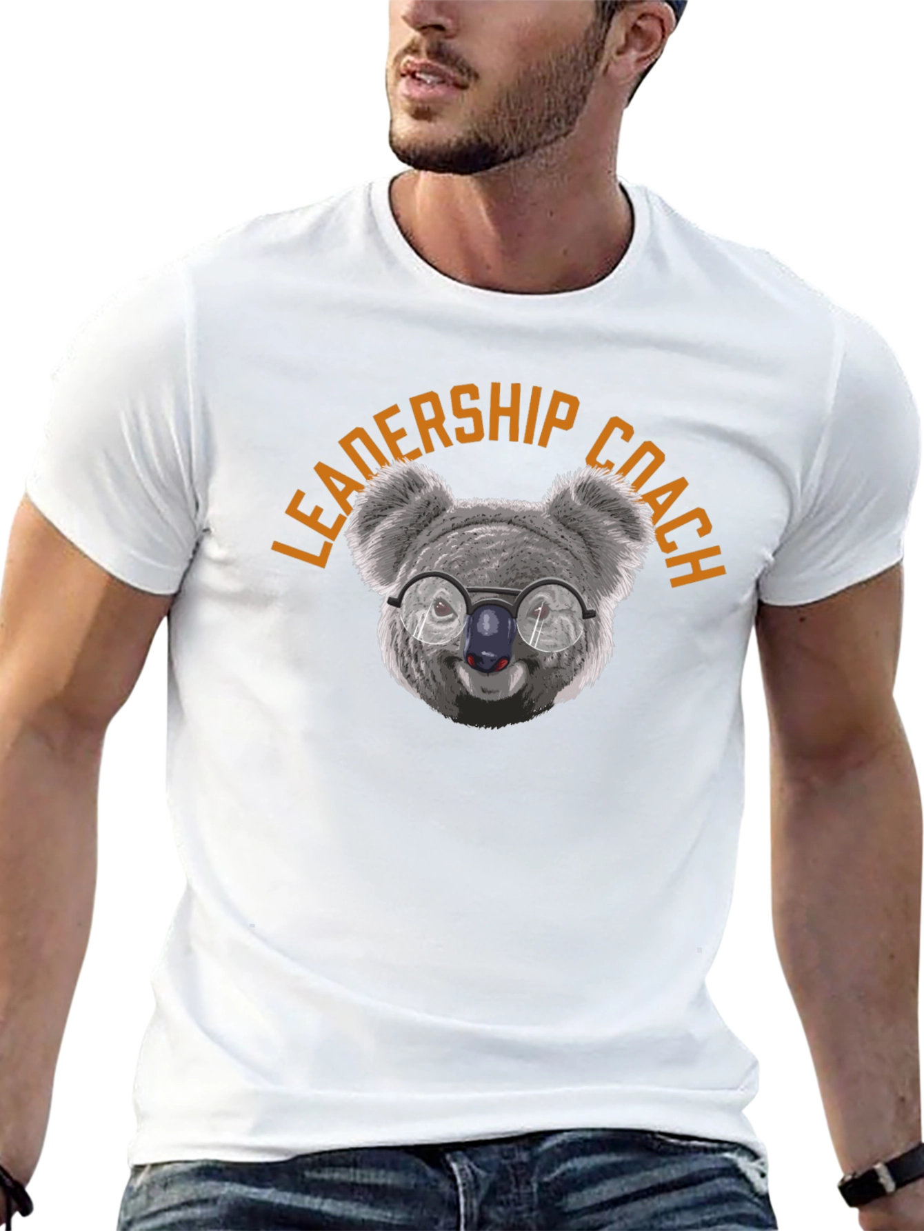 Leadership Coach Koala Graphic Tee - Black