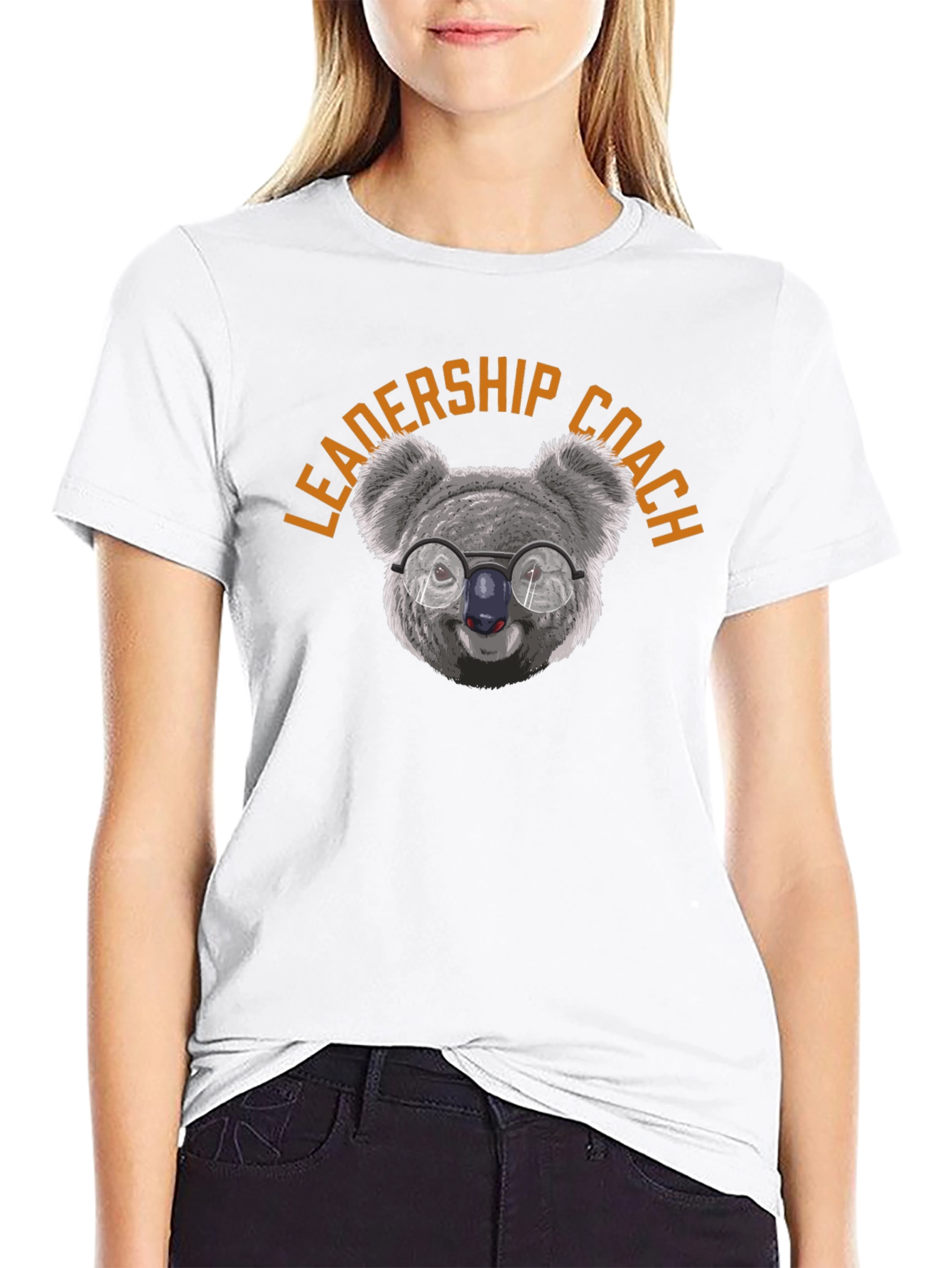 Leadership Coach Koala Graphic Tee - Black