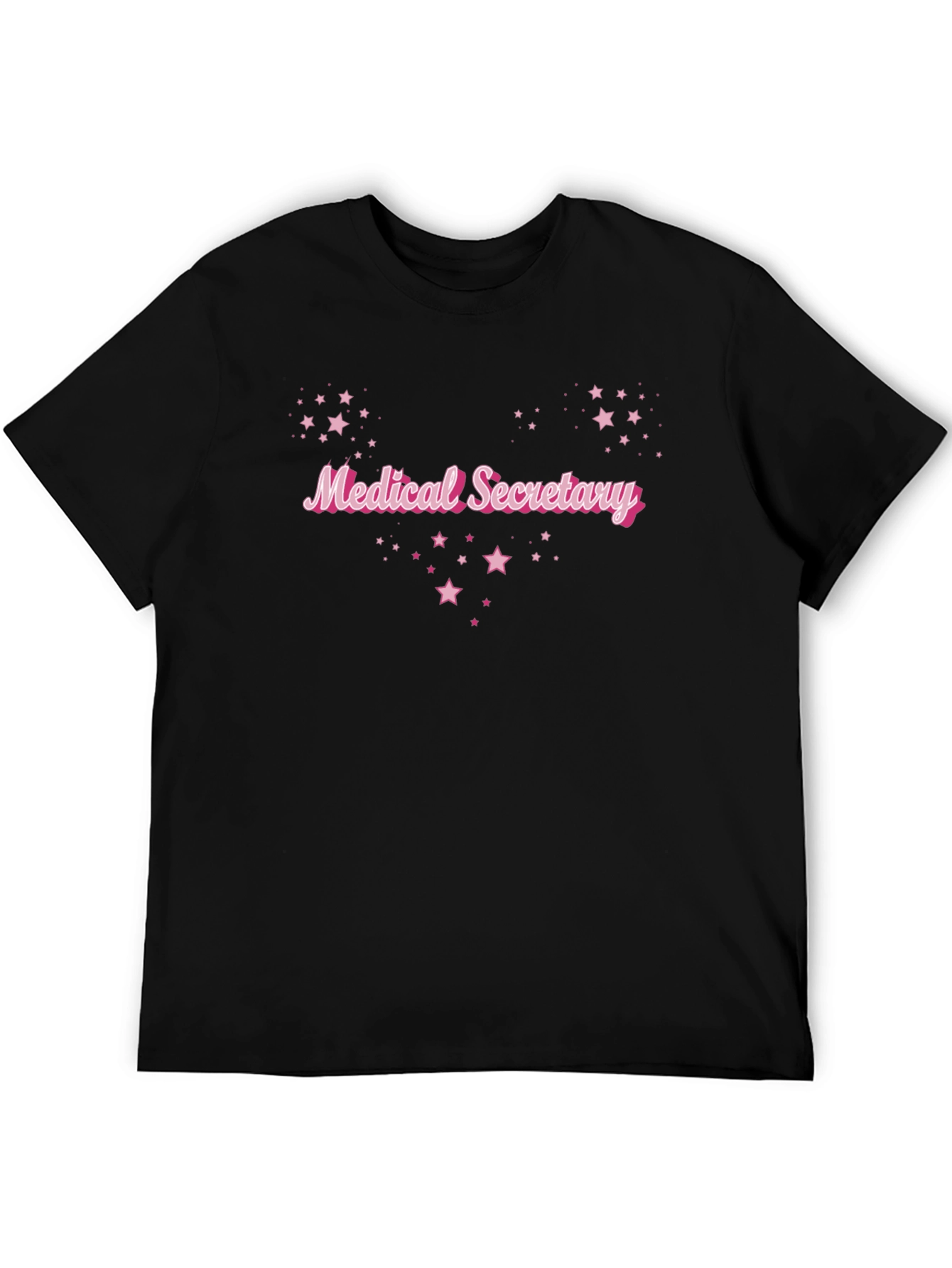Medical Secretary Star T-Shirt - Black