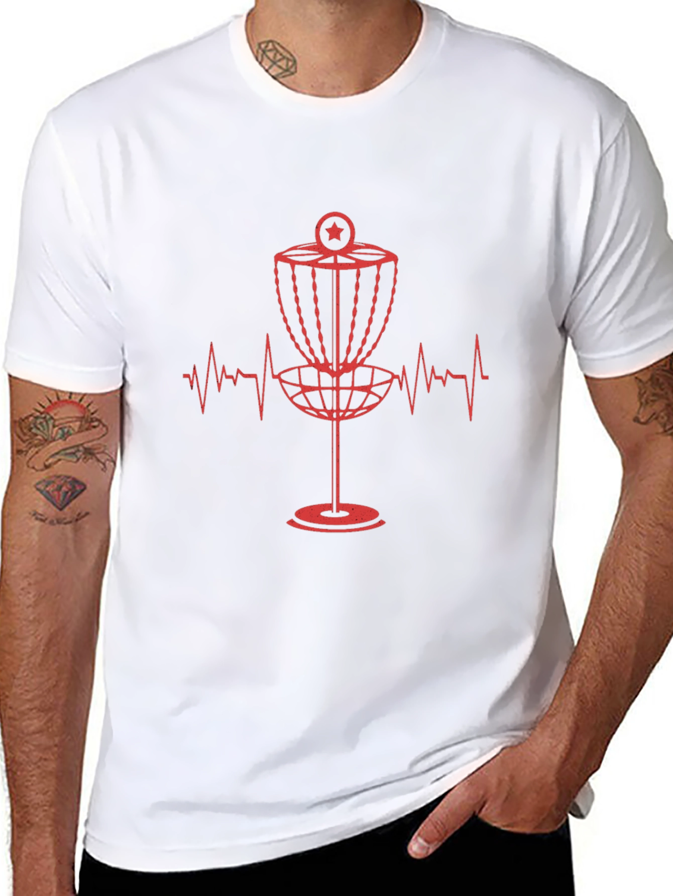 Disc Golf Heartbeat T-Shirt