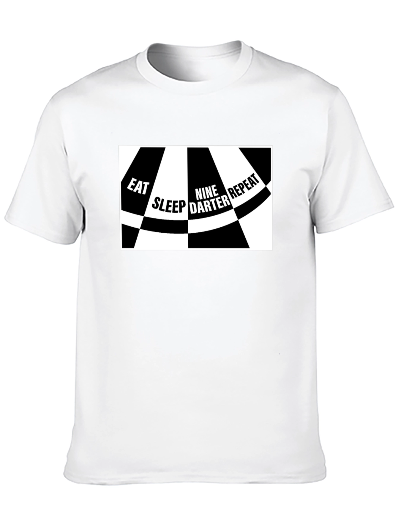 Eat Sleep Nine Darter Repeat Black T-Shirt