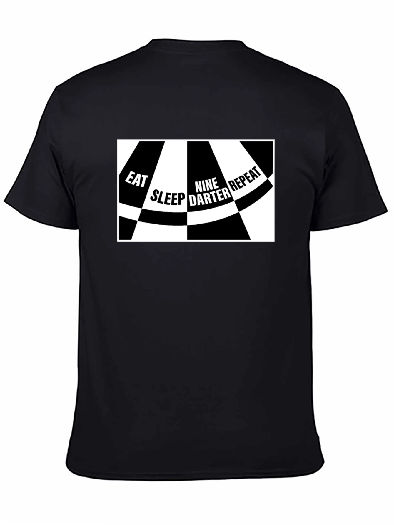 Eat Sleep Nine Darter Repeat Black T-Shirt