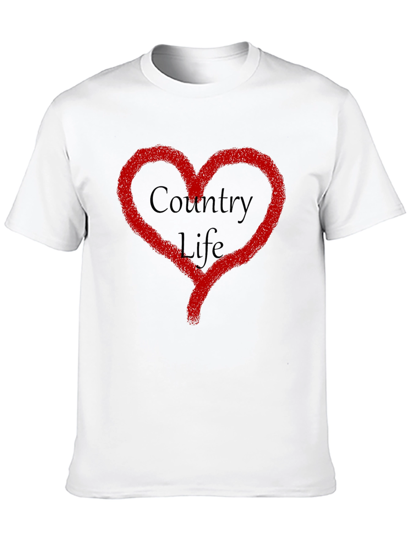 Country Life Heart Graphic T-Shirt
