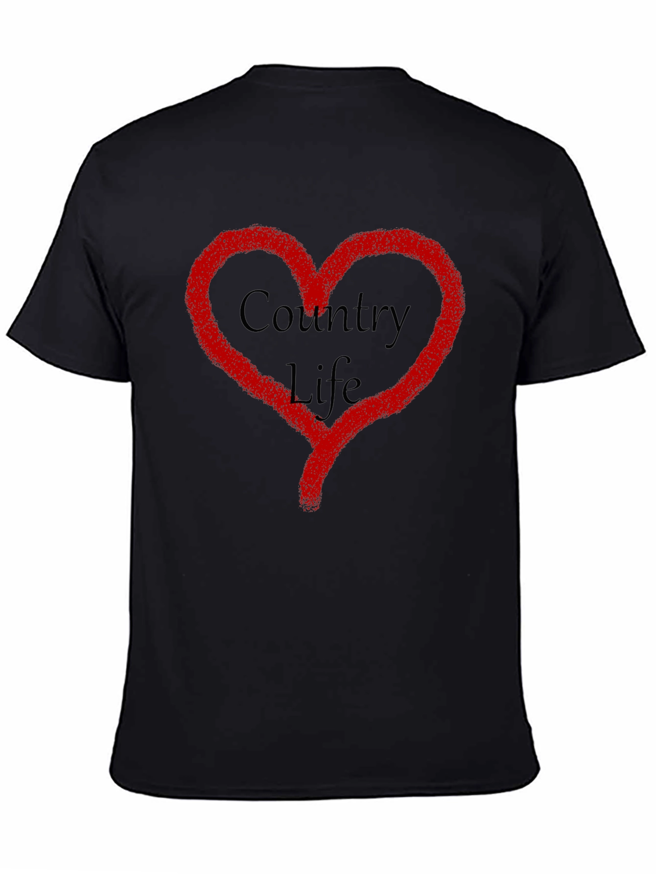 Country Life Heart Graphic T-Shirt