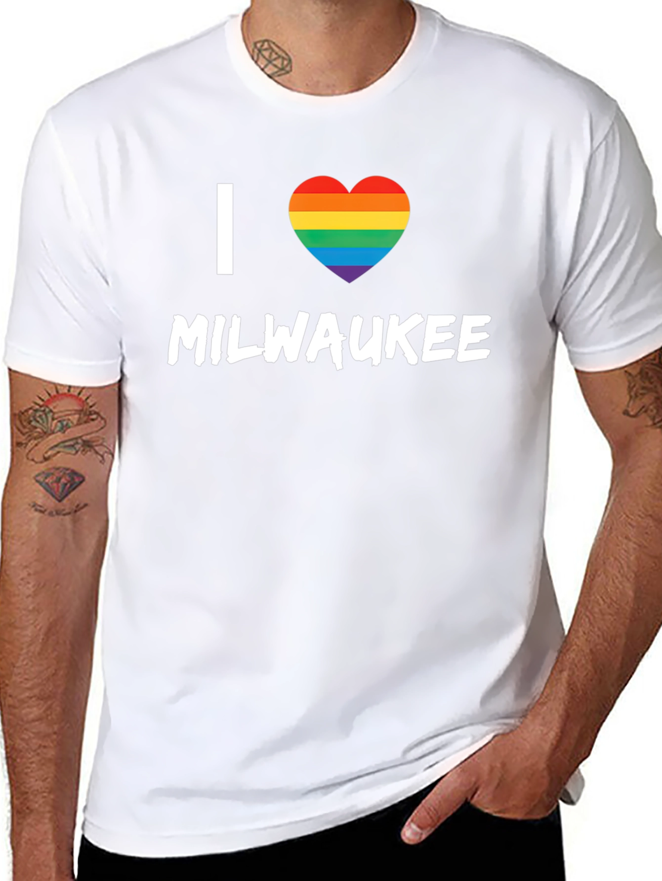 I Heart Milwaukee LGBTQ Pride T-Shirt