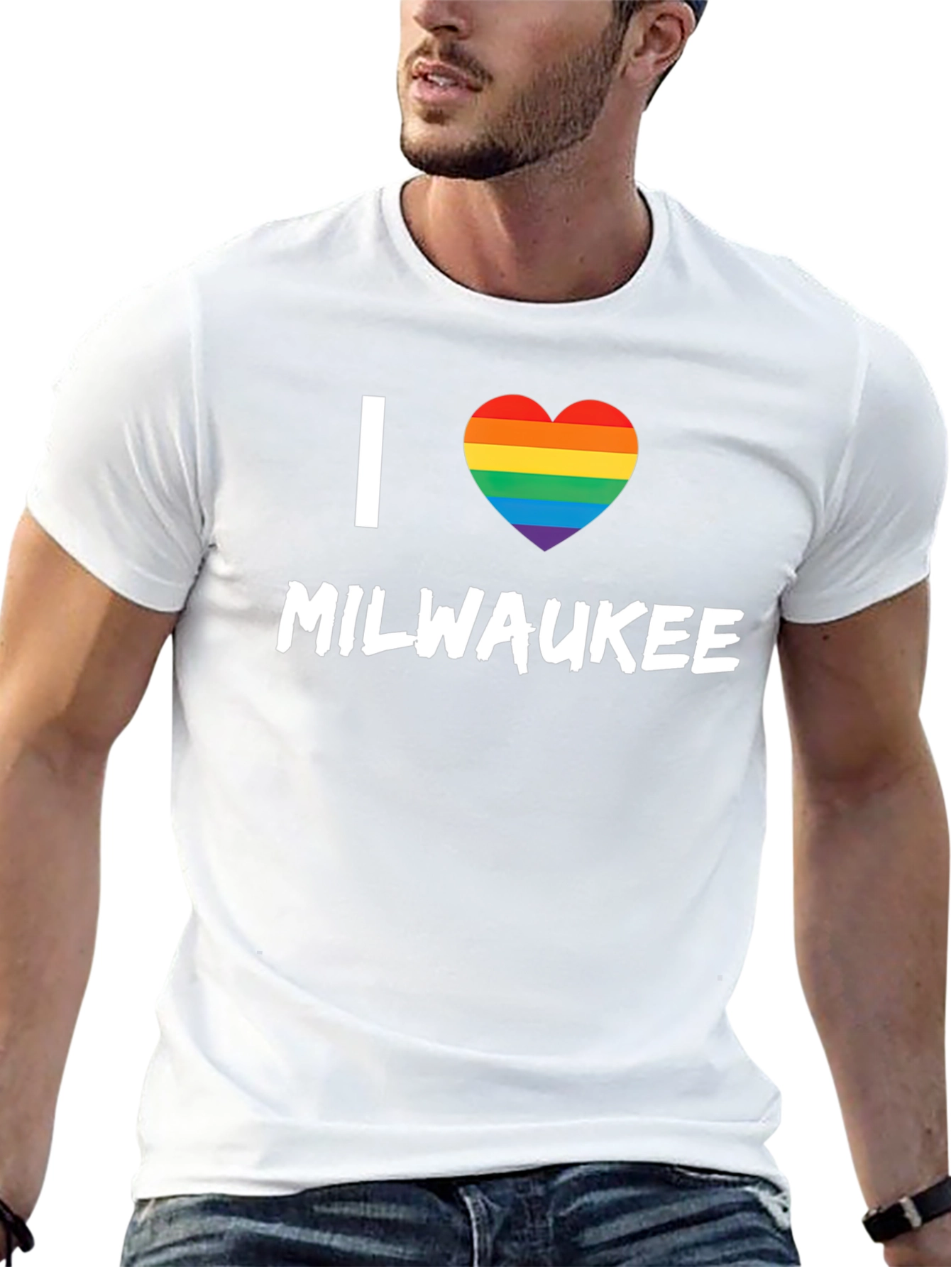 I Heart Milwaukee LGBTQ Pride T-Shirt