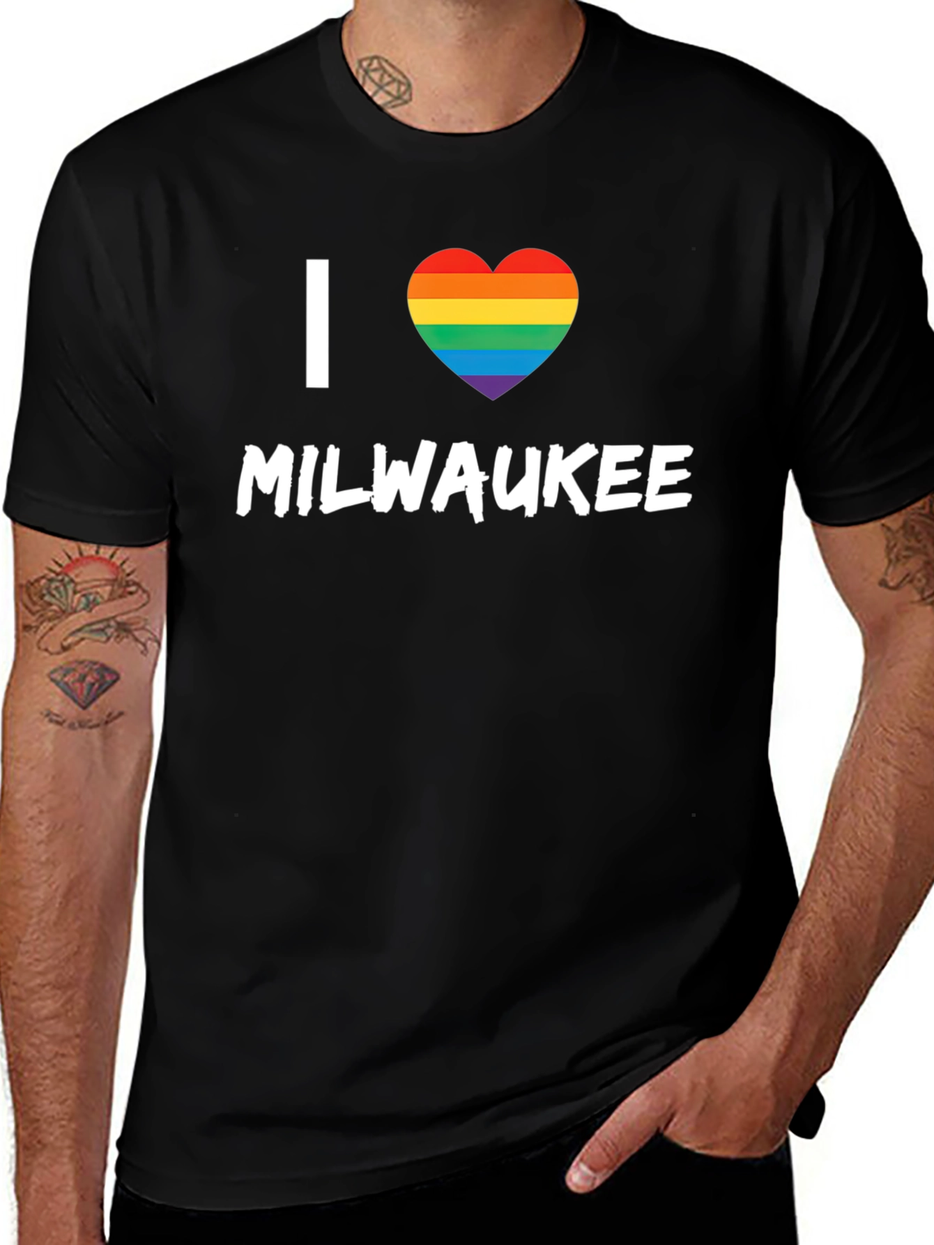 I Heart Milwaukee LGBTQ Pride T-Shirt
