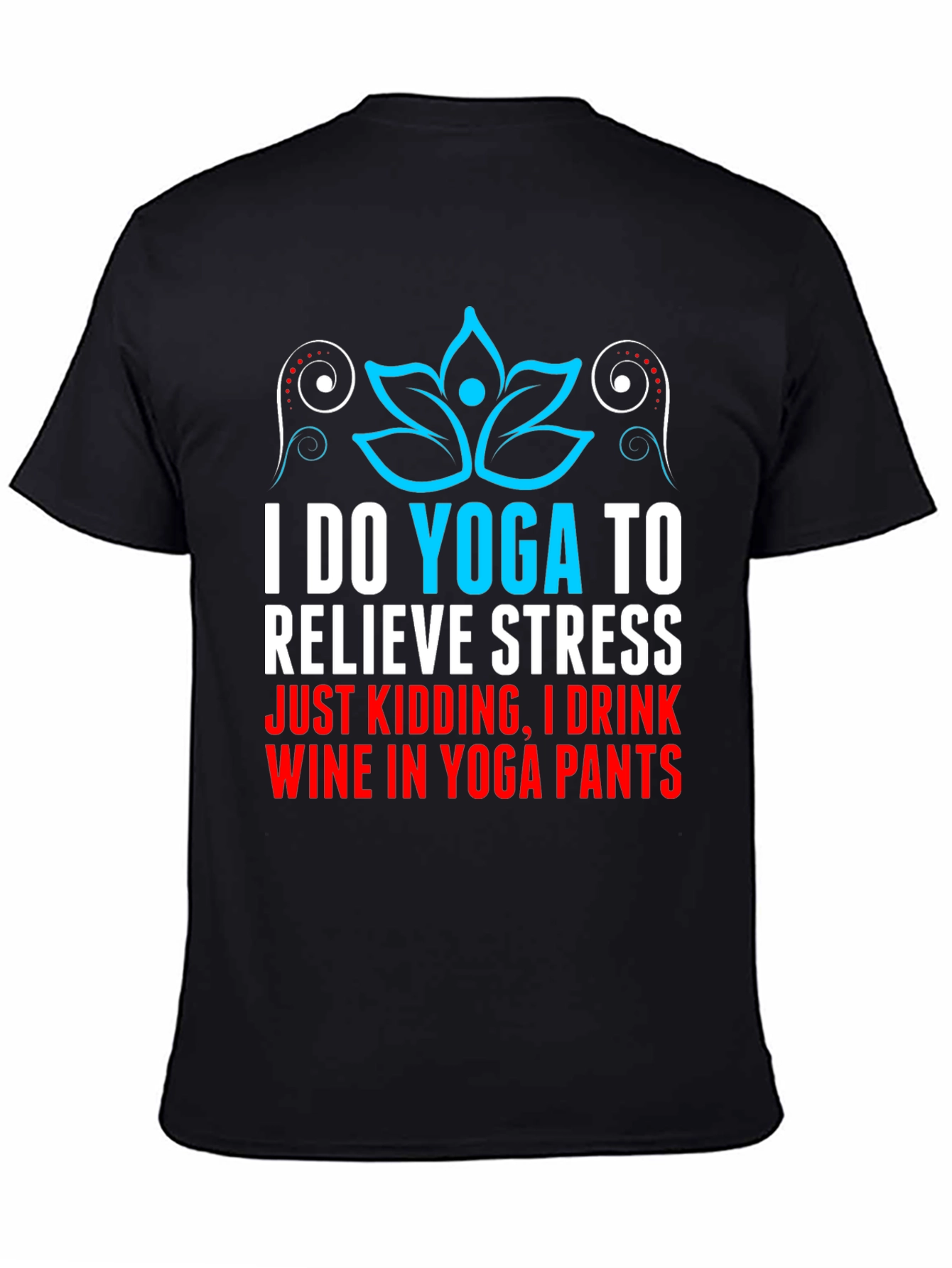 Funny Yoga Wine Lover T-Shirt