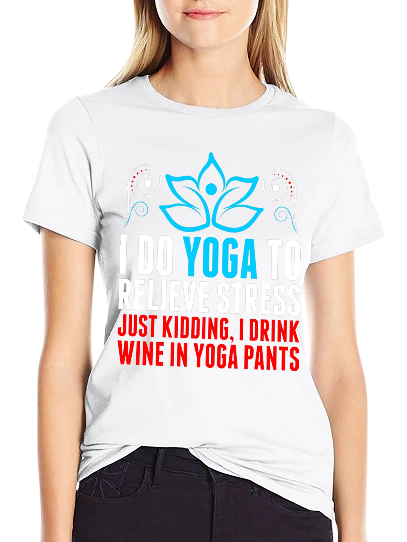 Funny Yoga Wine Lover T-Shirt