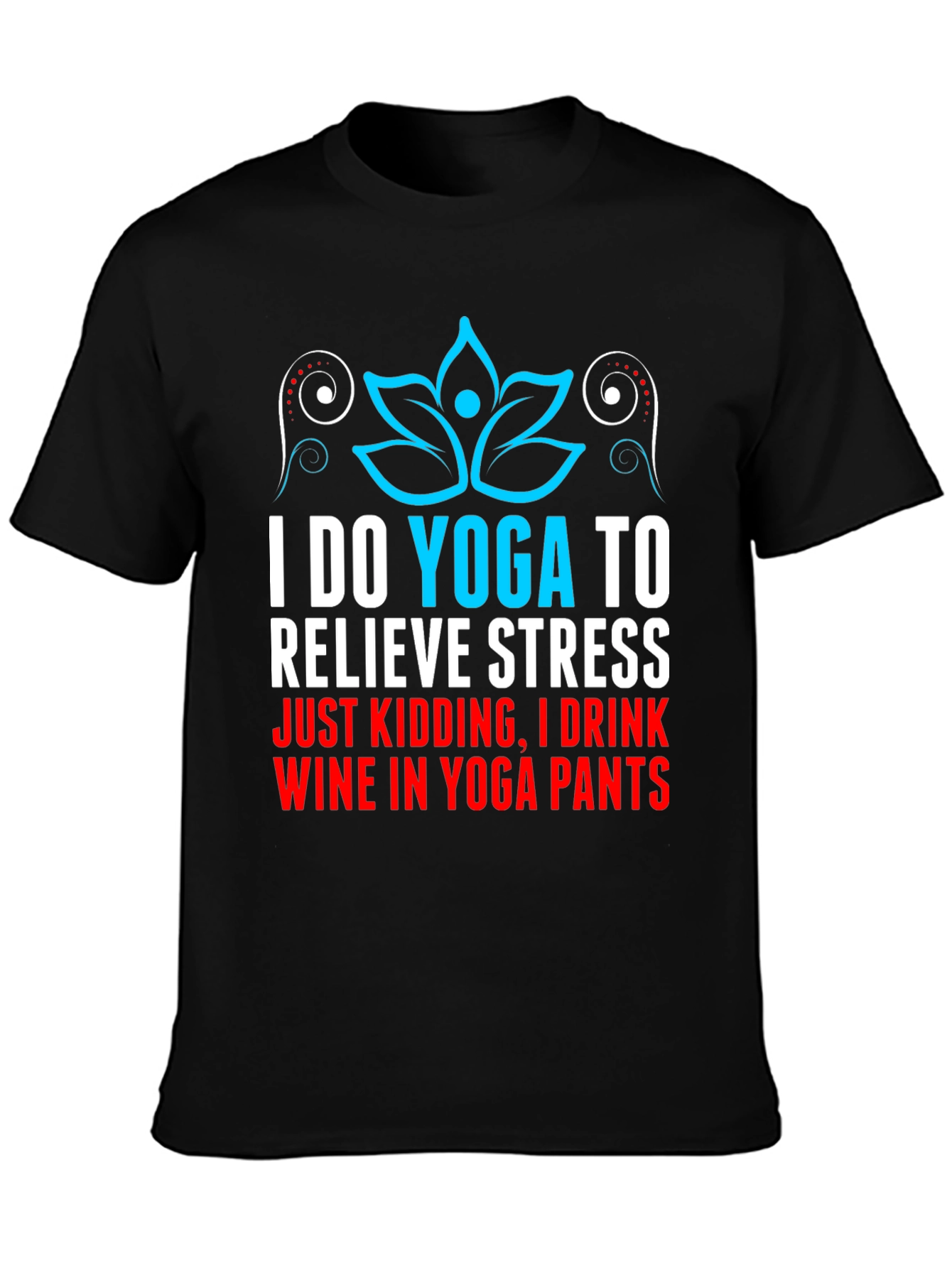 Funny Yoga Wine Lover T-Shirt