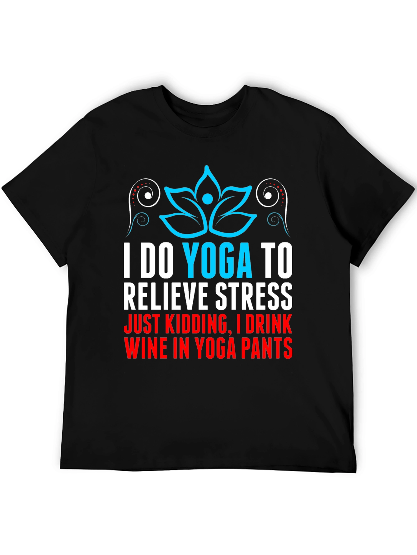 Funny Yoga Wine Lover T-Shirt