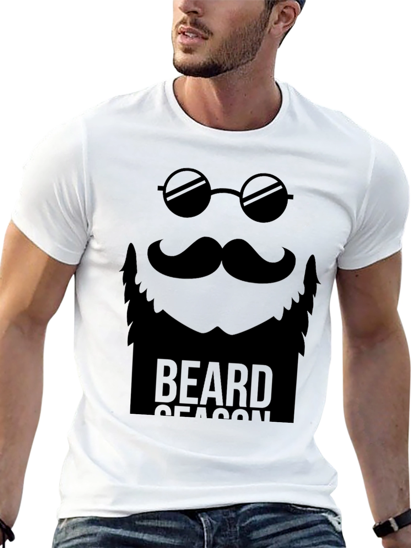 Beard Season Graphic Tee - Mens Black T-Shirt