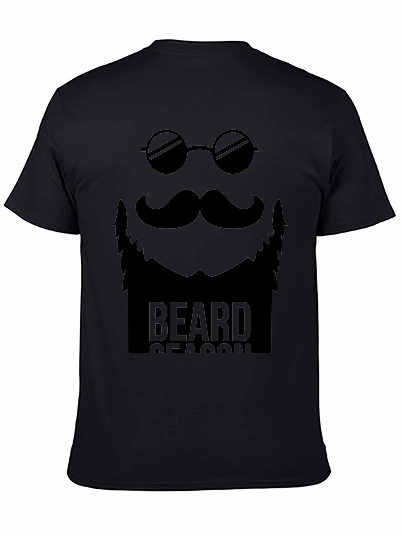 Beard Season Graphic Tee - Mens Black T-Shirt