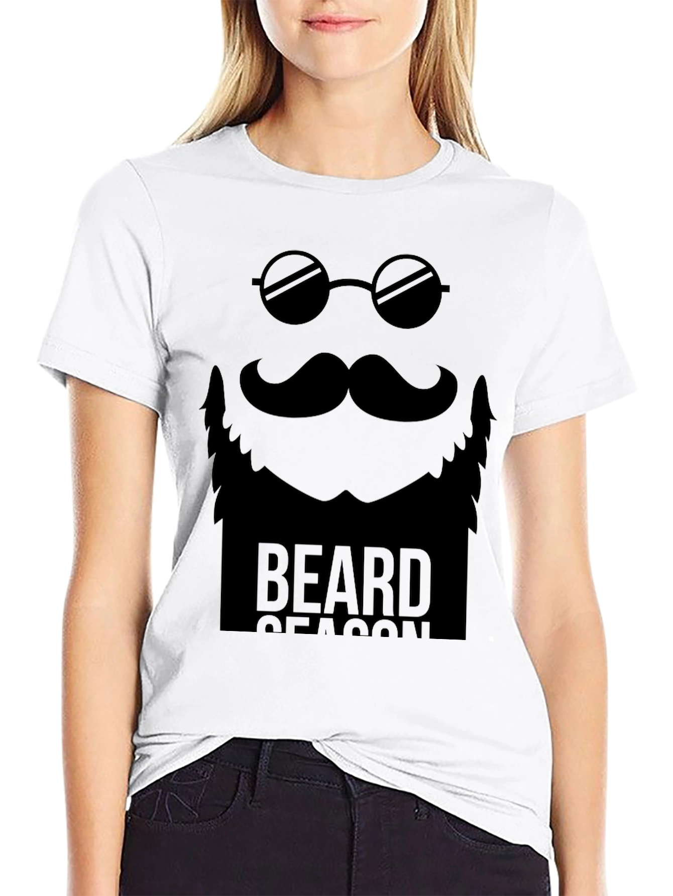 Beard Season Graphic Tee - Mens Black T-Shirt