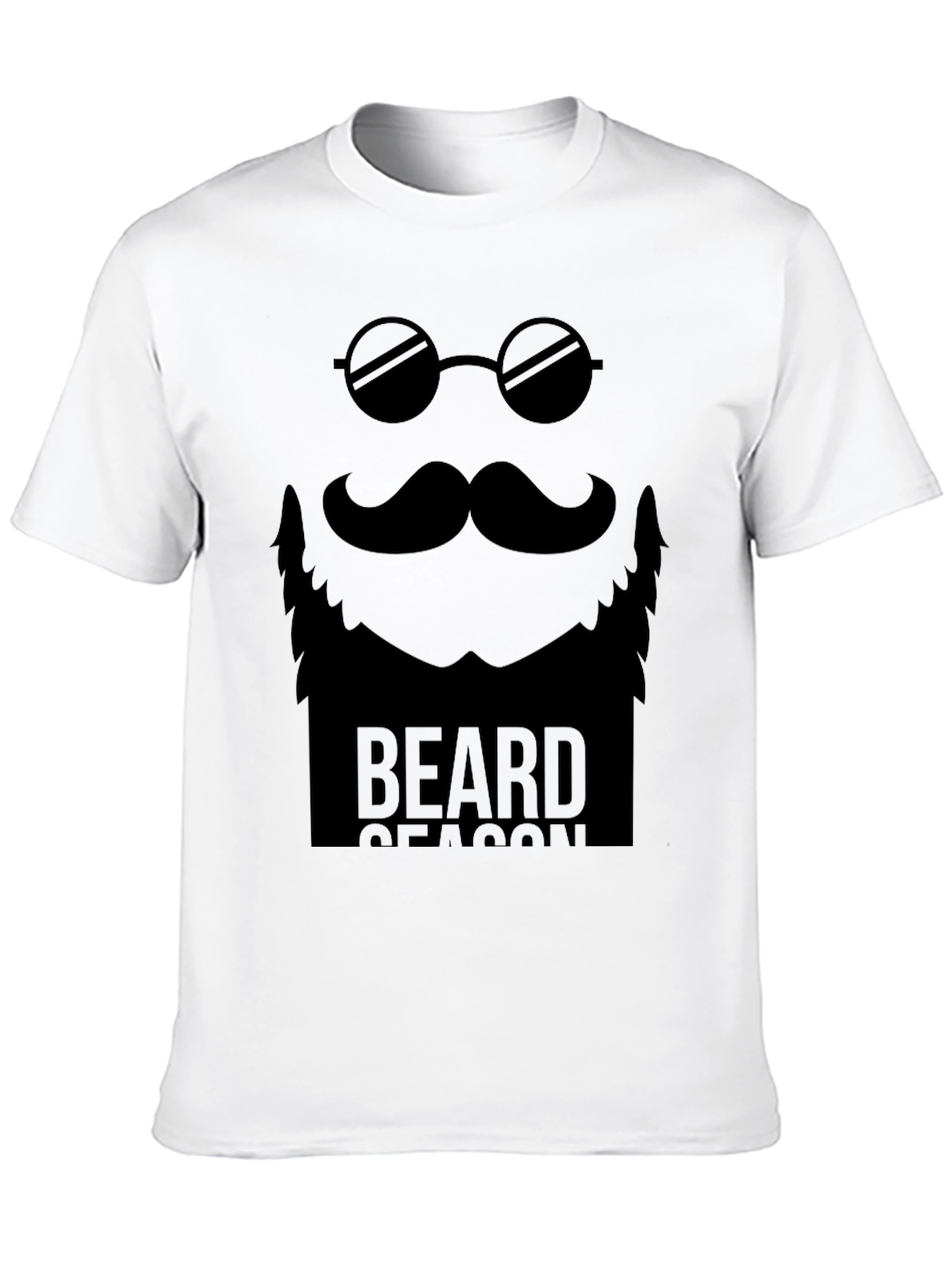 Beard Season Graphic Tee - Mens Black T-Shirt