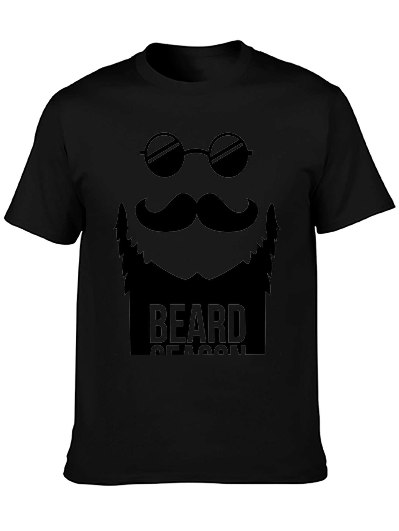 Beard Season Graphic Tee - Mens Black T-Shirt