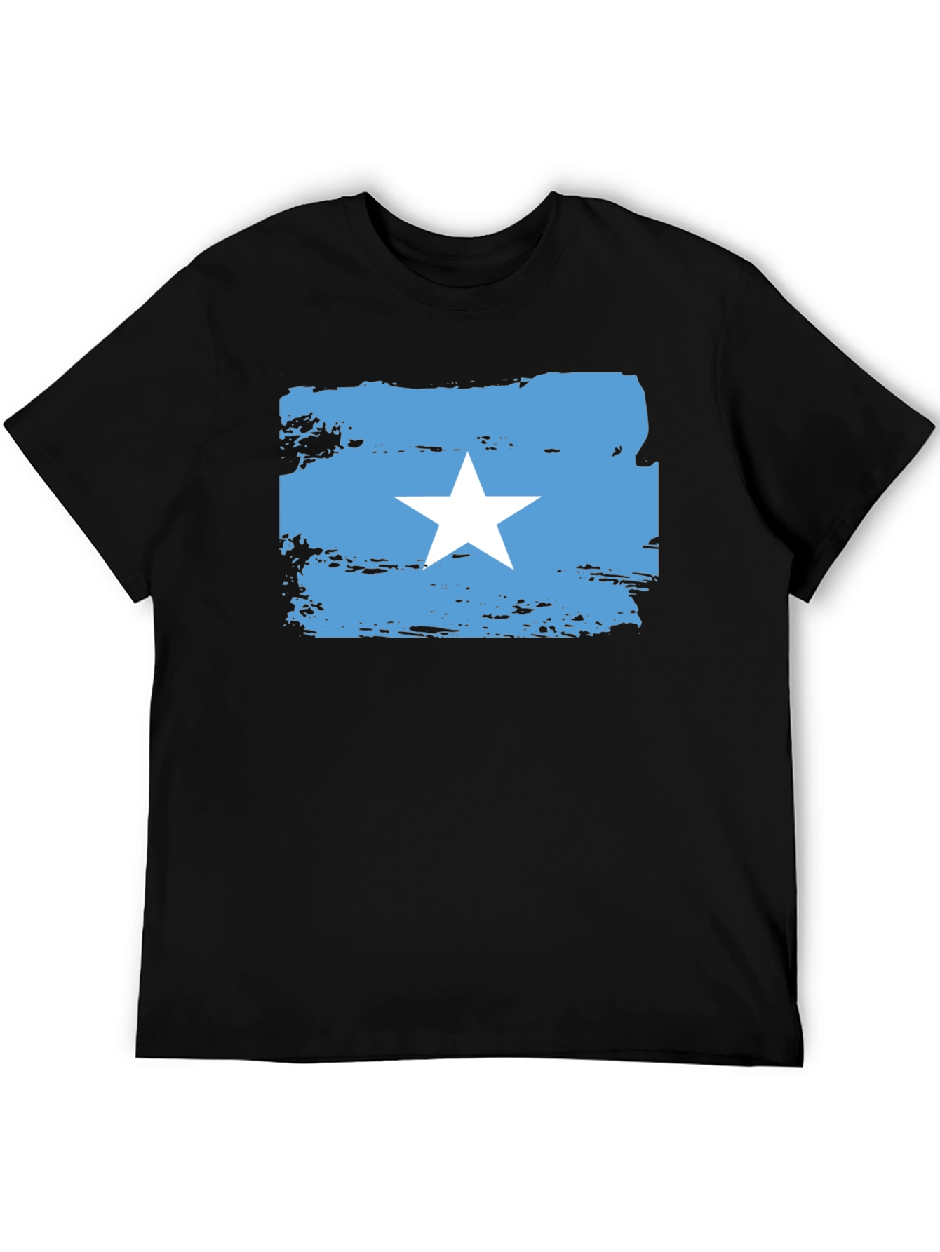 Somalia Flag T-Shirt - Distressed Style