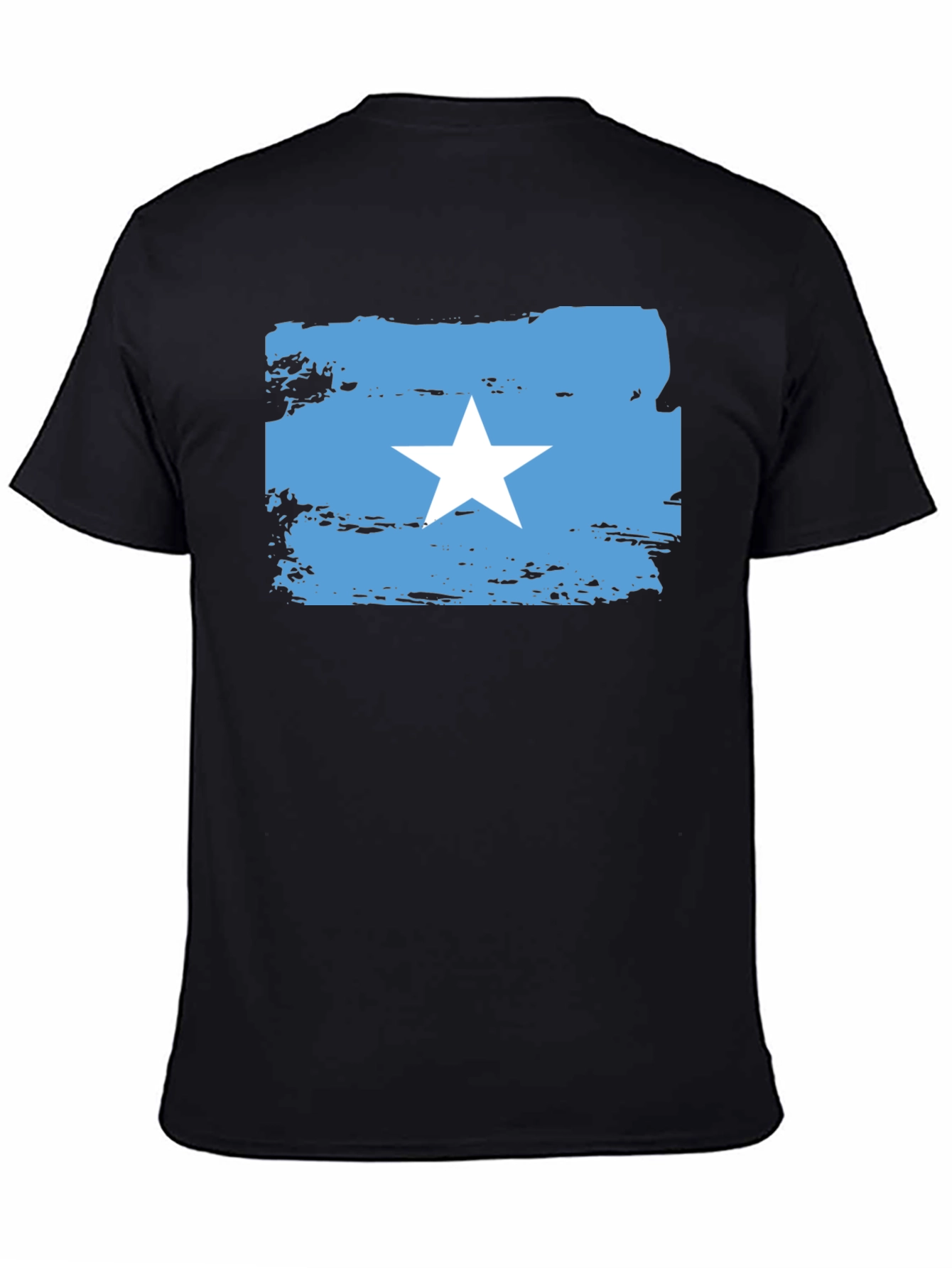 Somalia Flag T-Shirt - Distressed Style