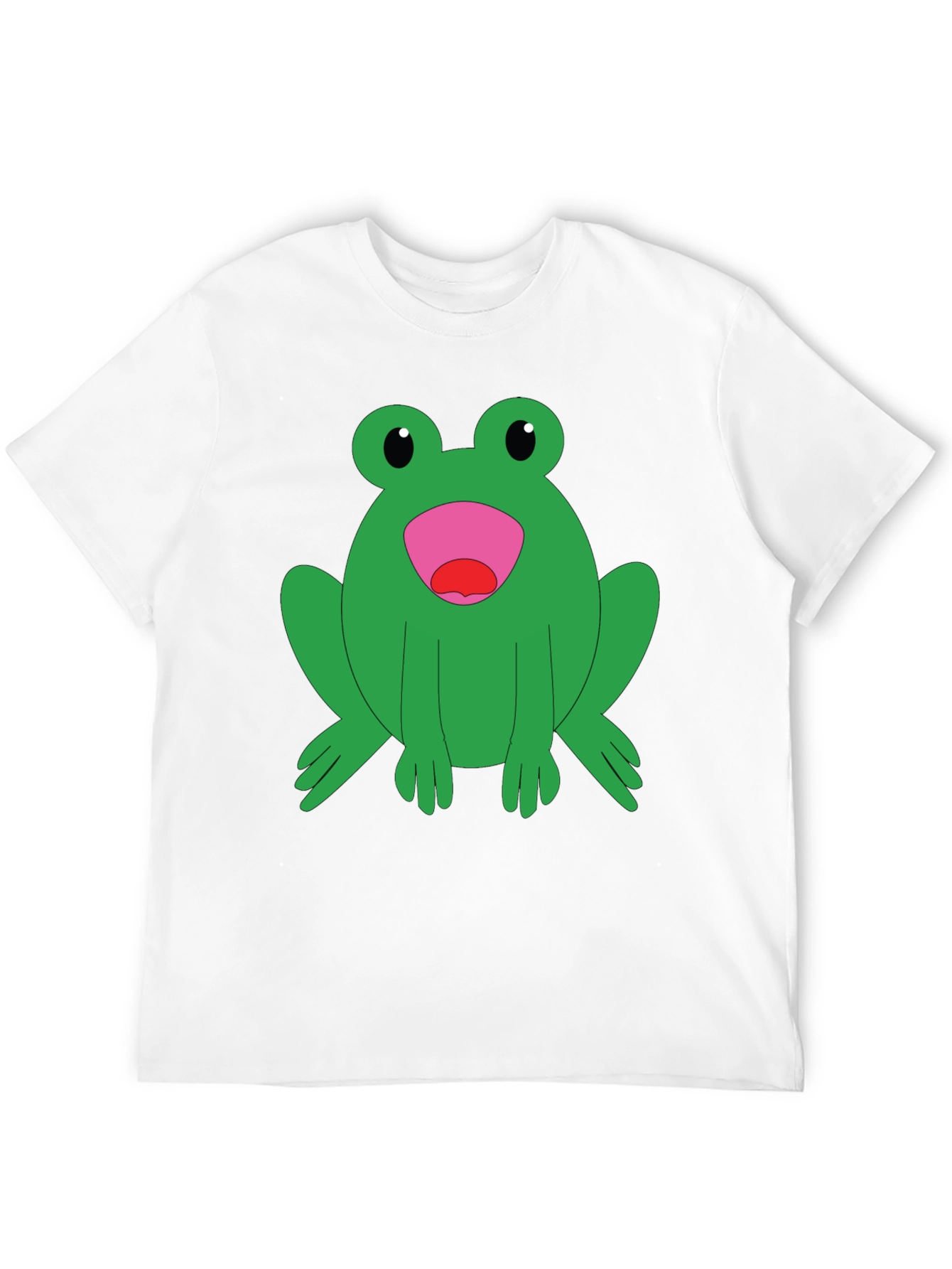 Frog Graphic T-Shirt - Black Cotton Tee