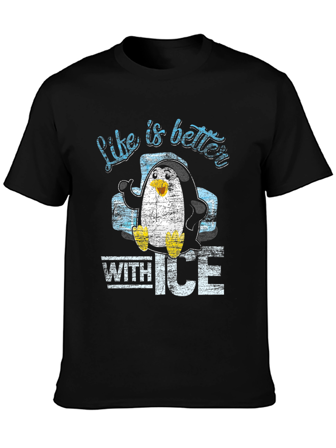 Life is Better with Ice Penguin Graphic Tee