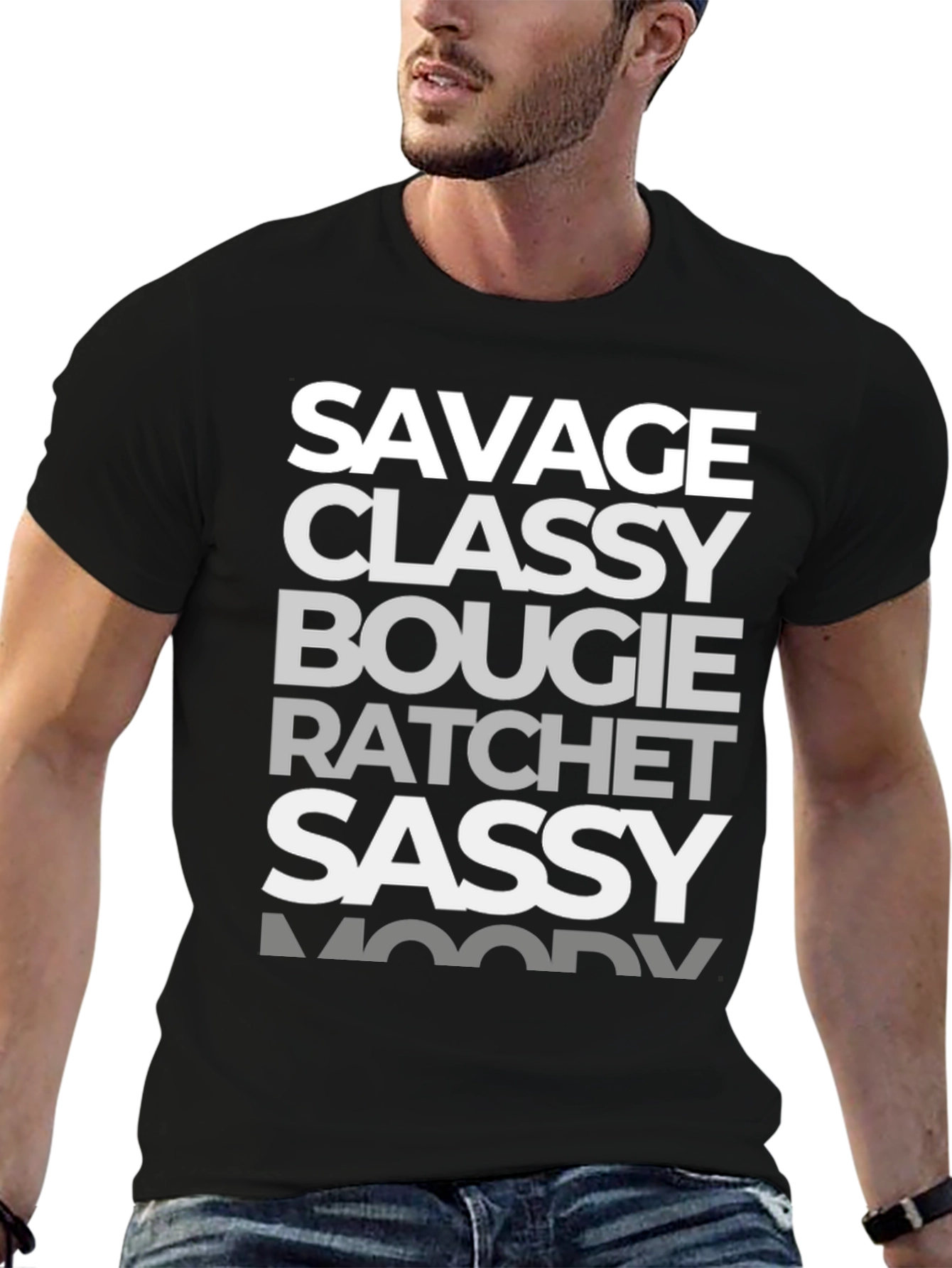 Savage Classy Bougie Graphic Tee - Black