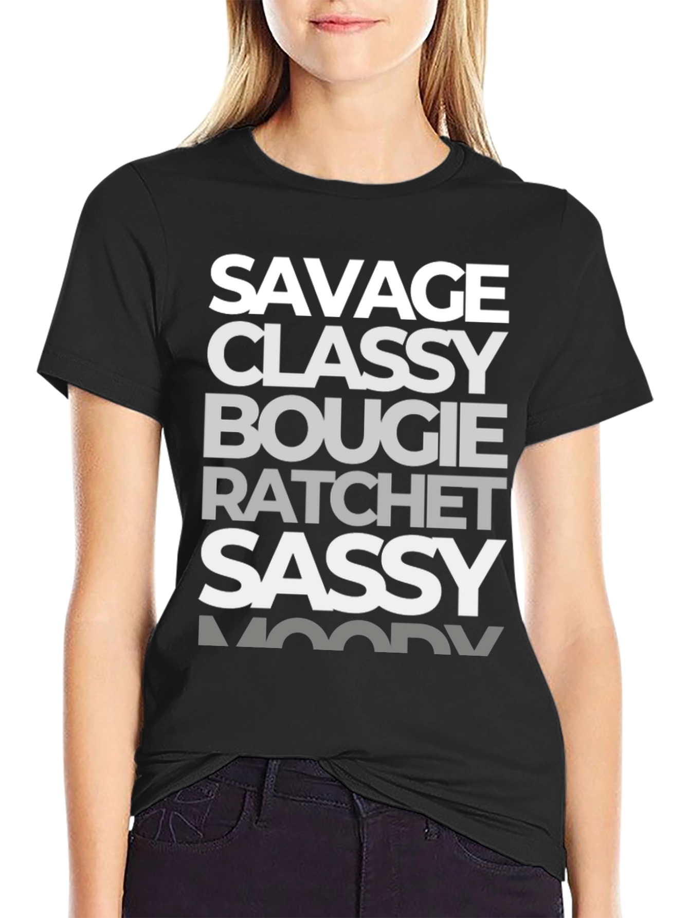 Savage Classy Bougie Graphic Tee - Black