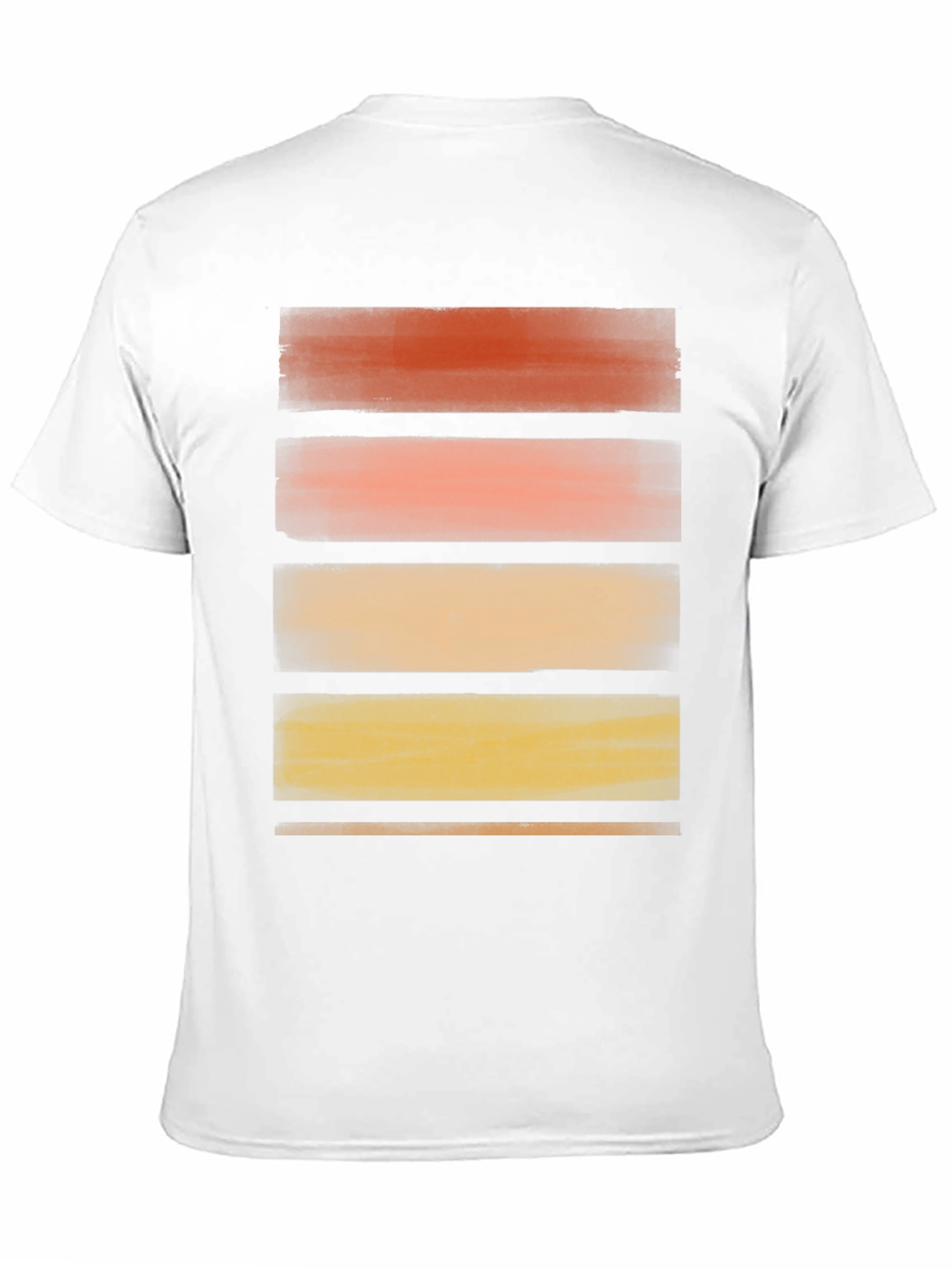 Abstract Striped Graphic Black T-Shirt