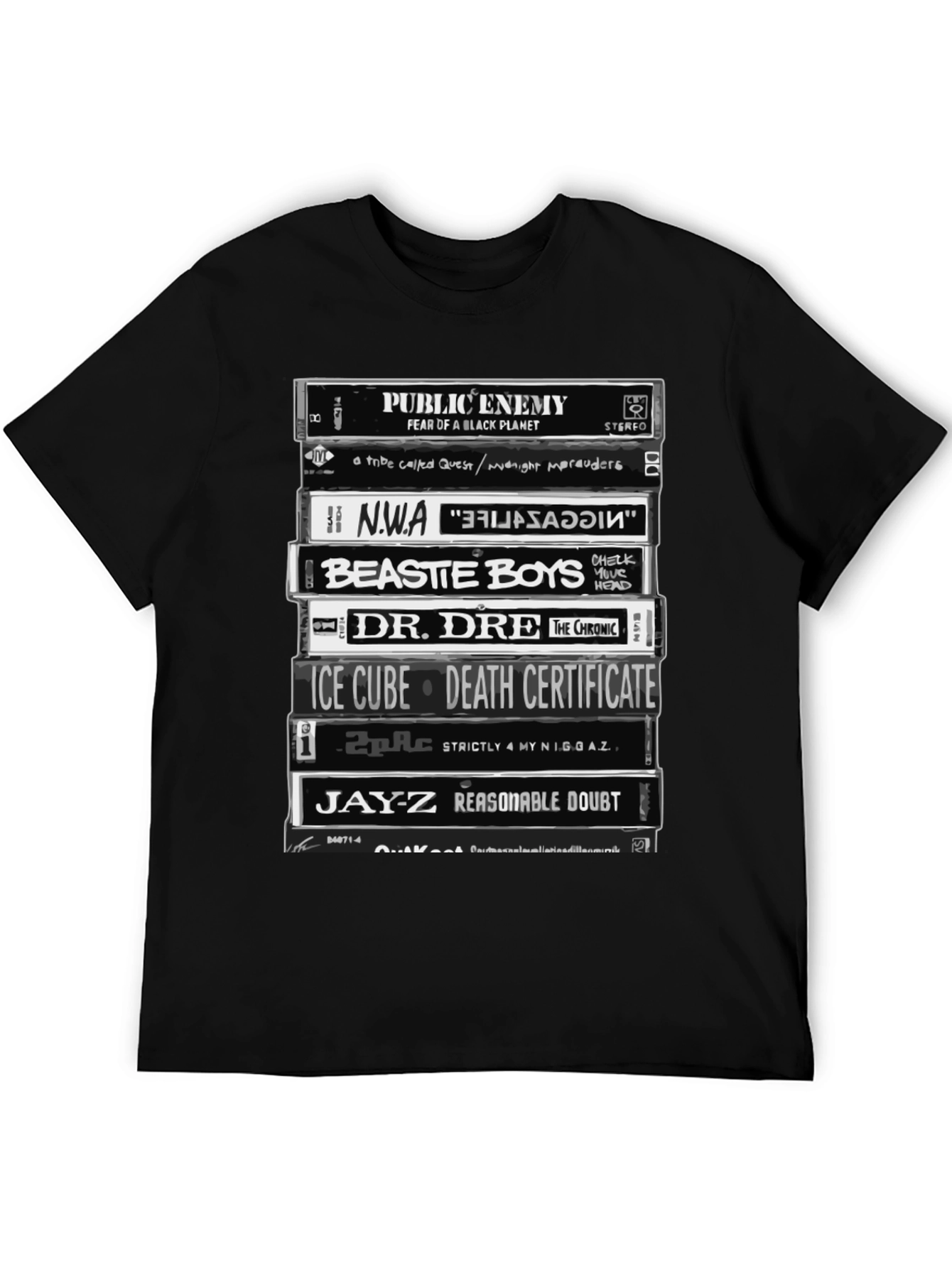 Hip Hop Legends Cassette Tape T-Shirt