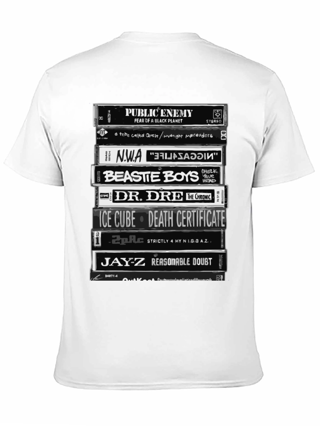Hip Hop Legends Cassette Tape T-Shirt